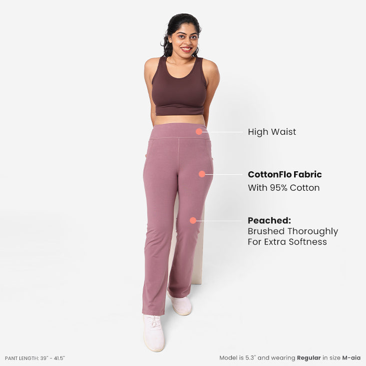 Groove-In Cotton Flare Pants Tall