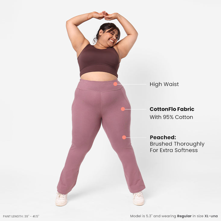Groove-In Cotton Flare Pants Tall