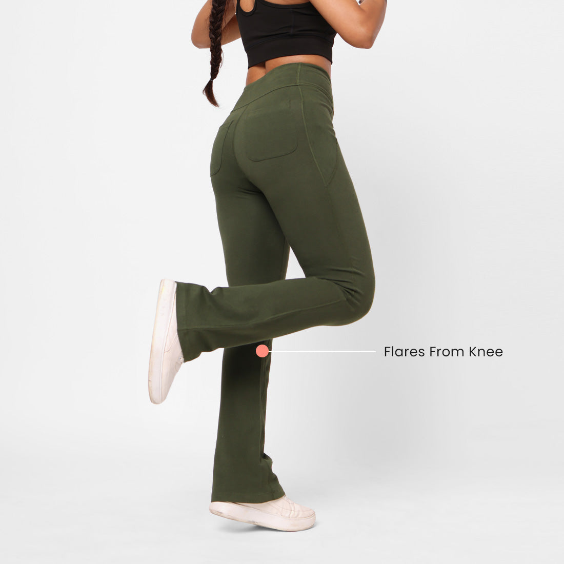 Groove-In Cotton Flare Pants Tall