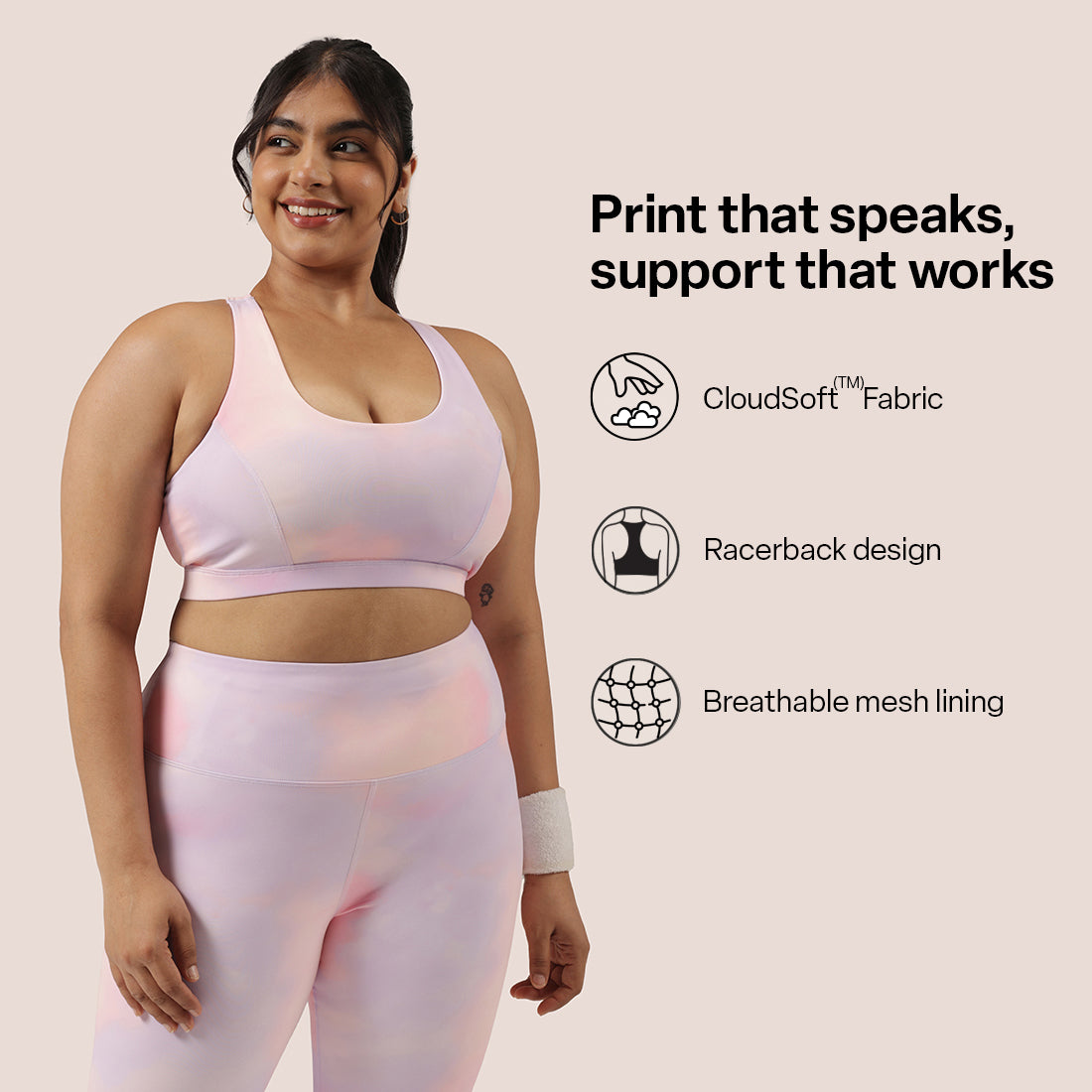 Ultimate Printed Comfort Sports Bra