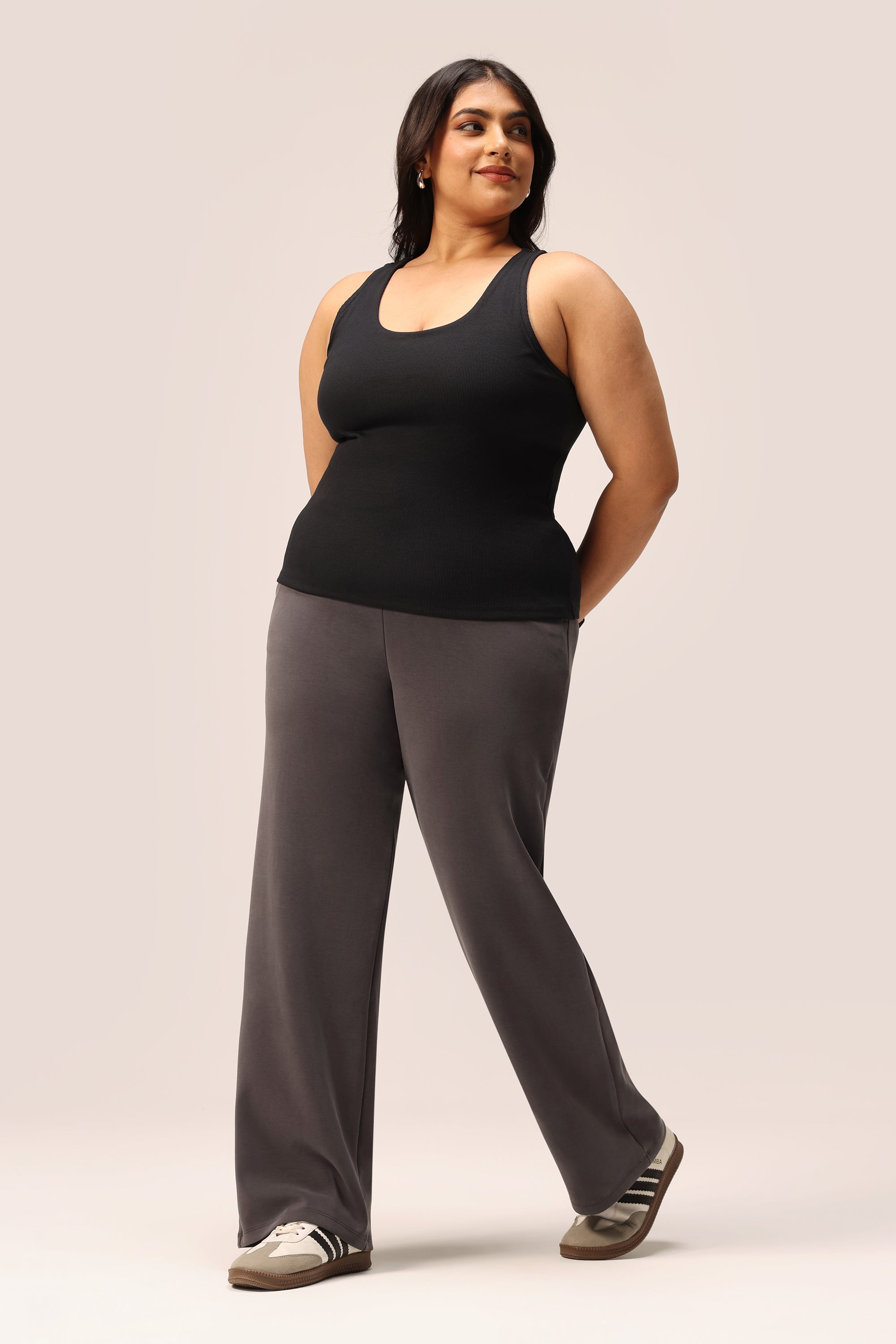 Blissentials Round Neck Built In Bra Top