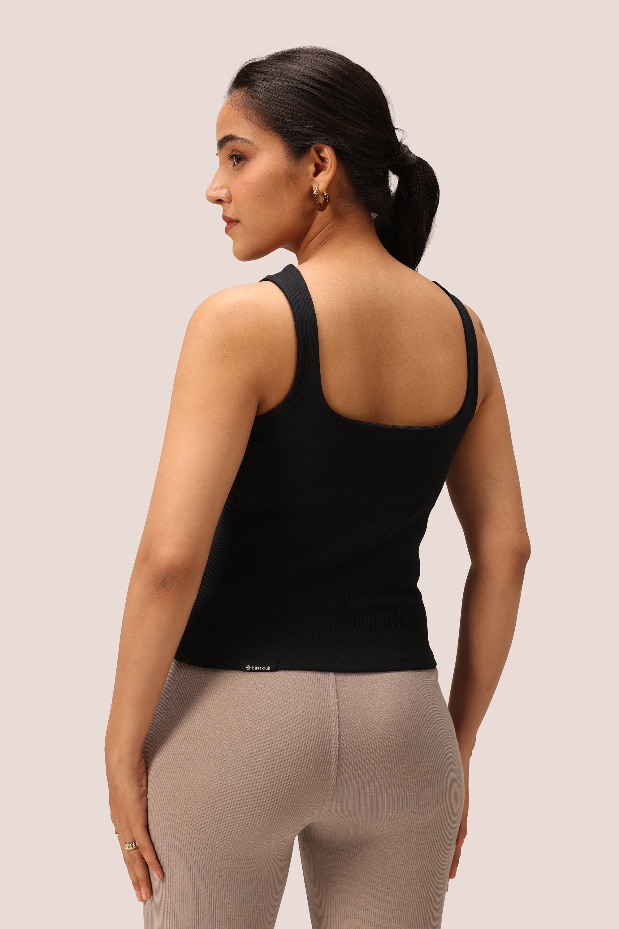 Blissentials Square Neck Built In Bra Top