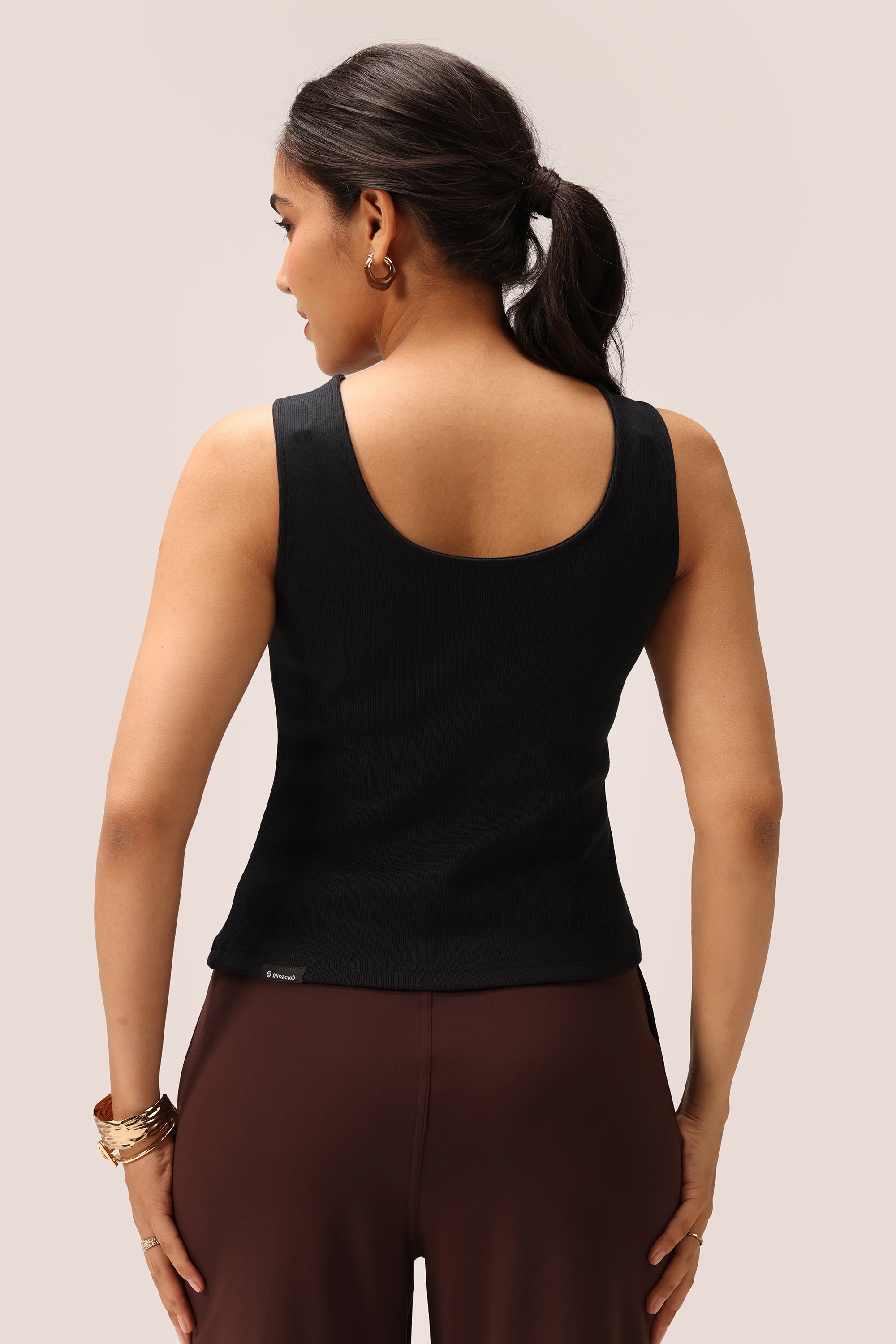 Blissentials Round Neck Henley Tank