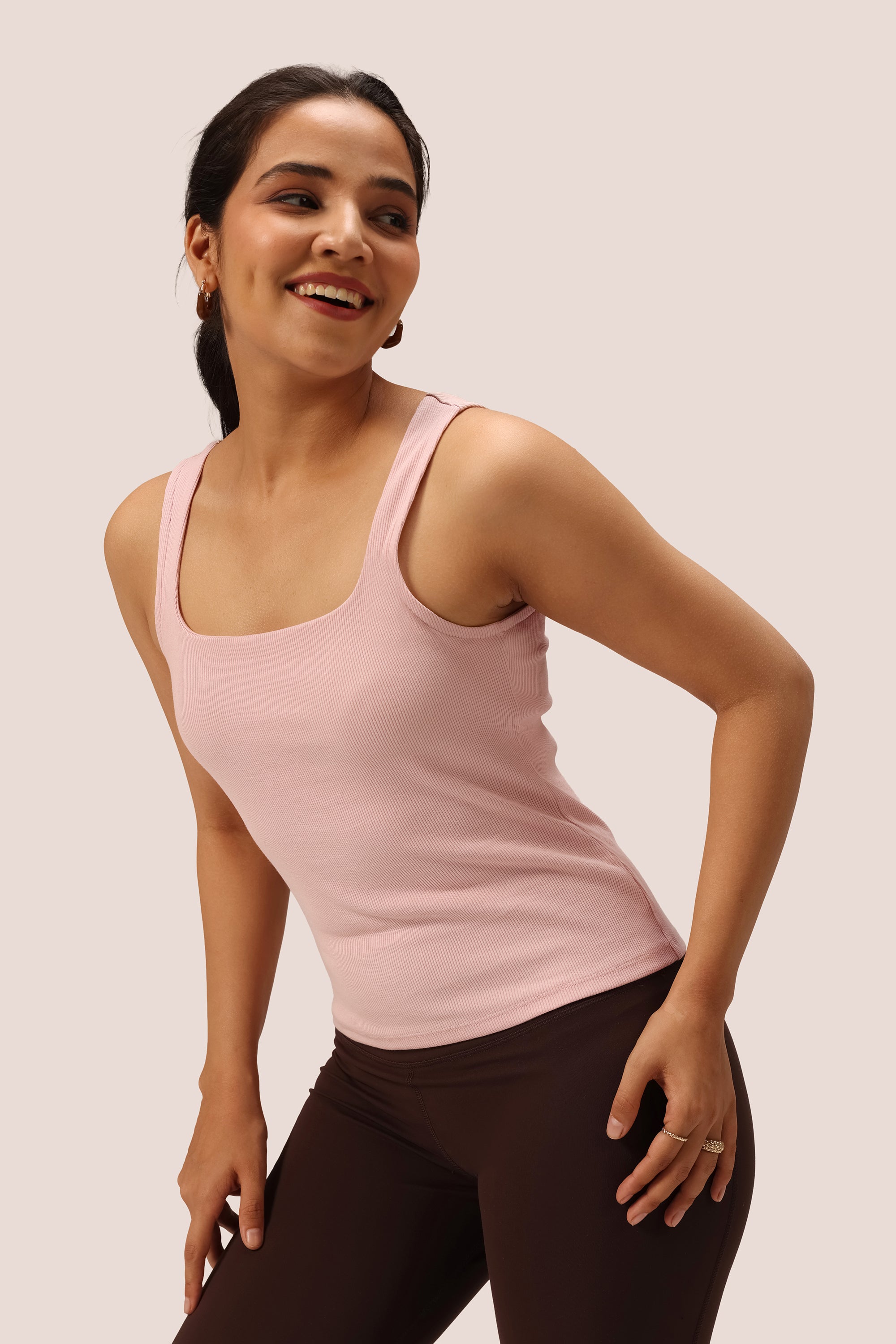 Blissentials Square Neck Built In Bra Top