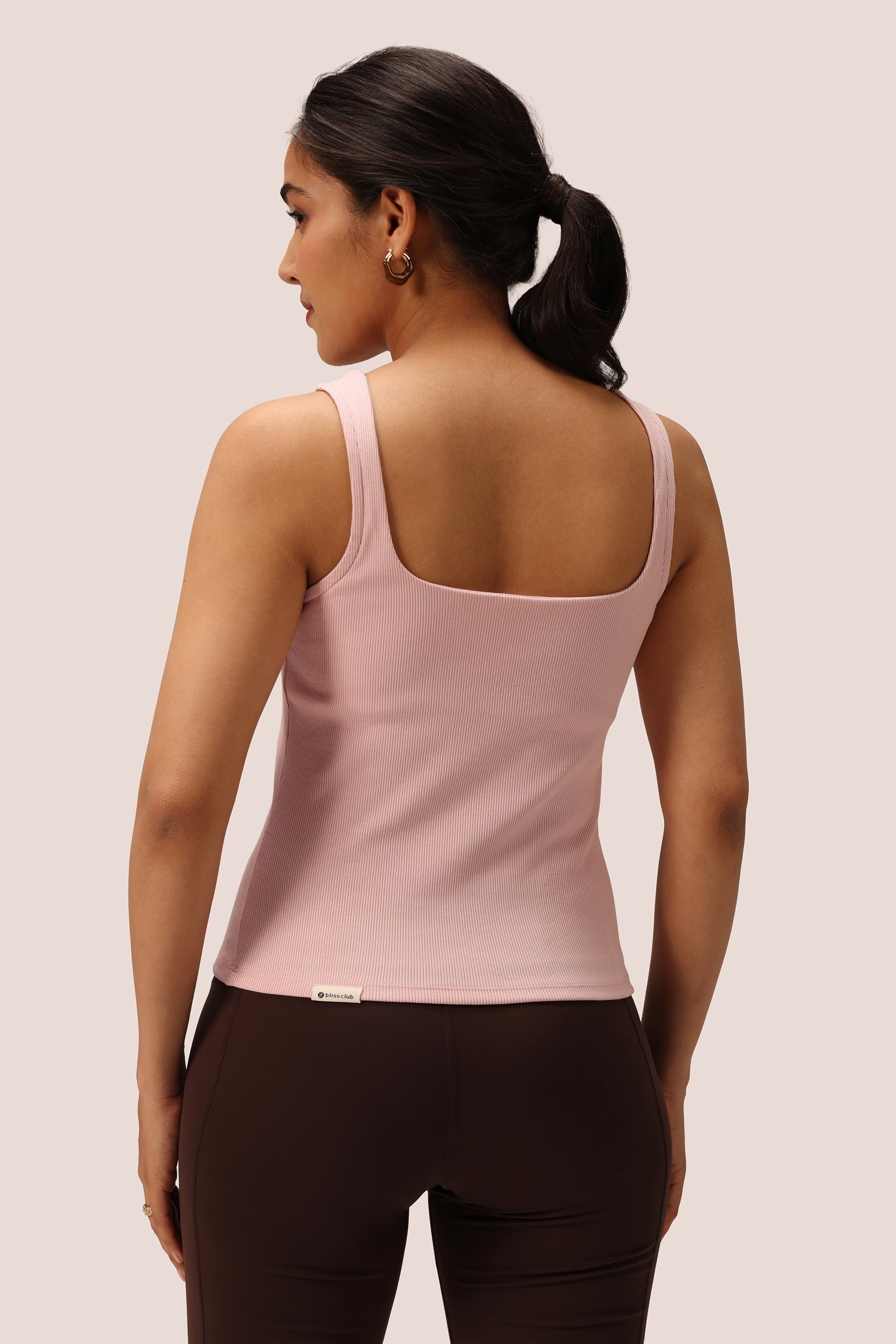 Blissentials Square Neck Built In Bra Top