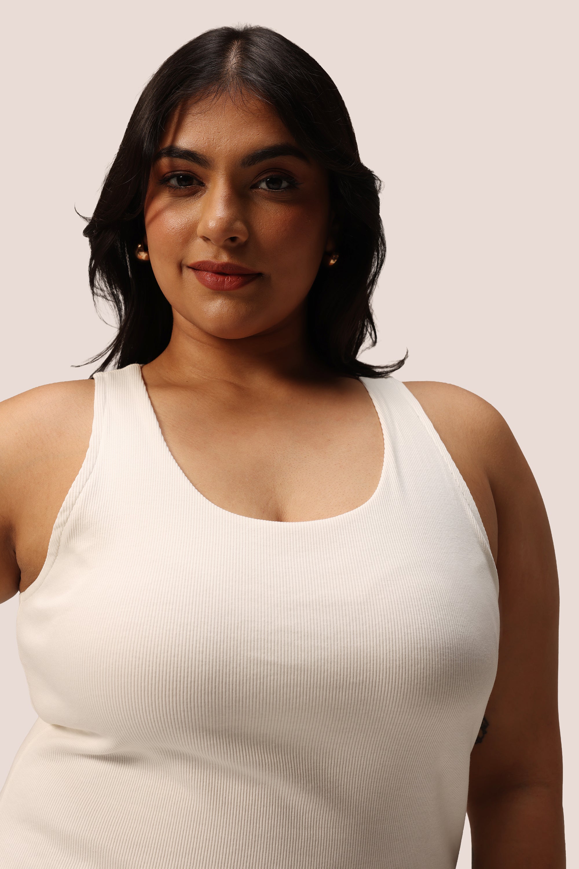 Blissentials Round Neck Built In Bra Top