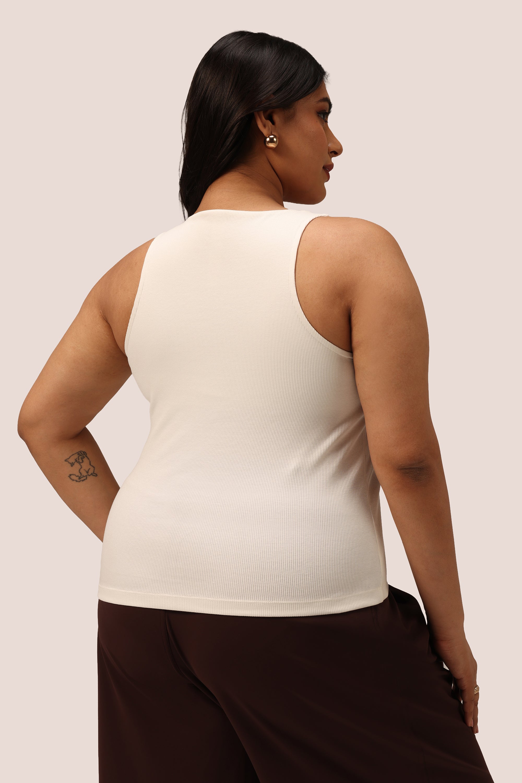 Blissentials Round Neck Built In Bra Top
