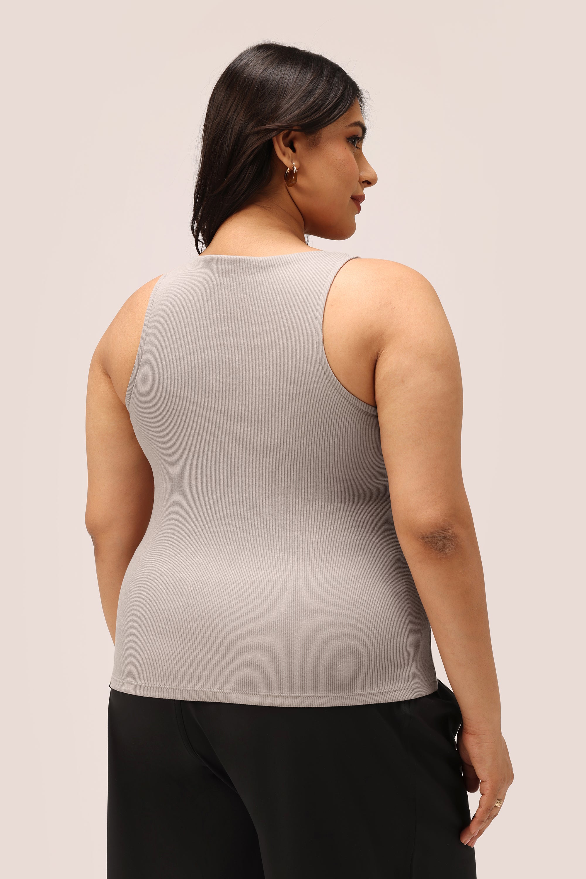 Blissentials Round Neck Built In Bra Top