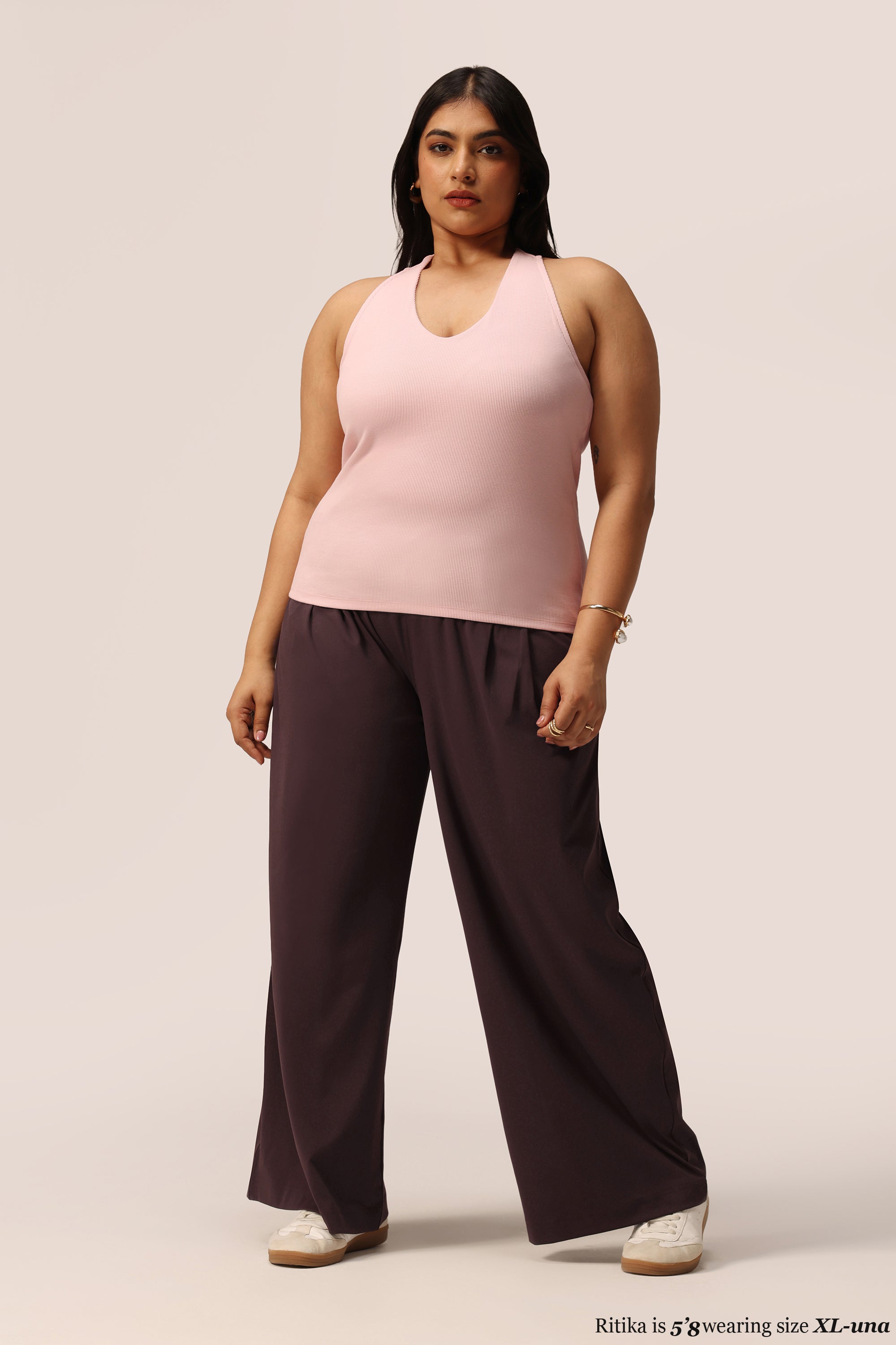 Blissentials V- Neck Racerback Built In Bra Top
