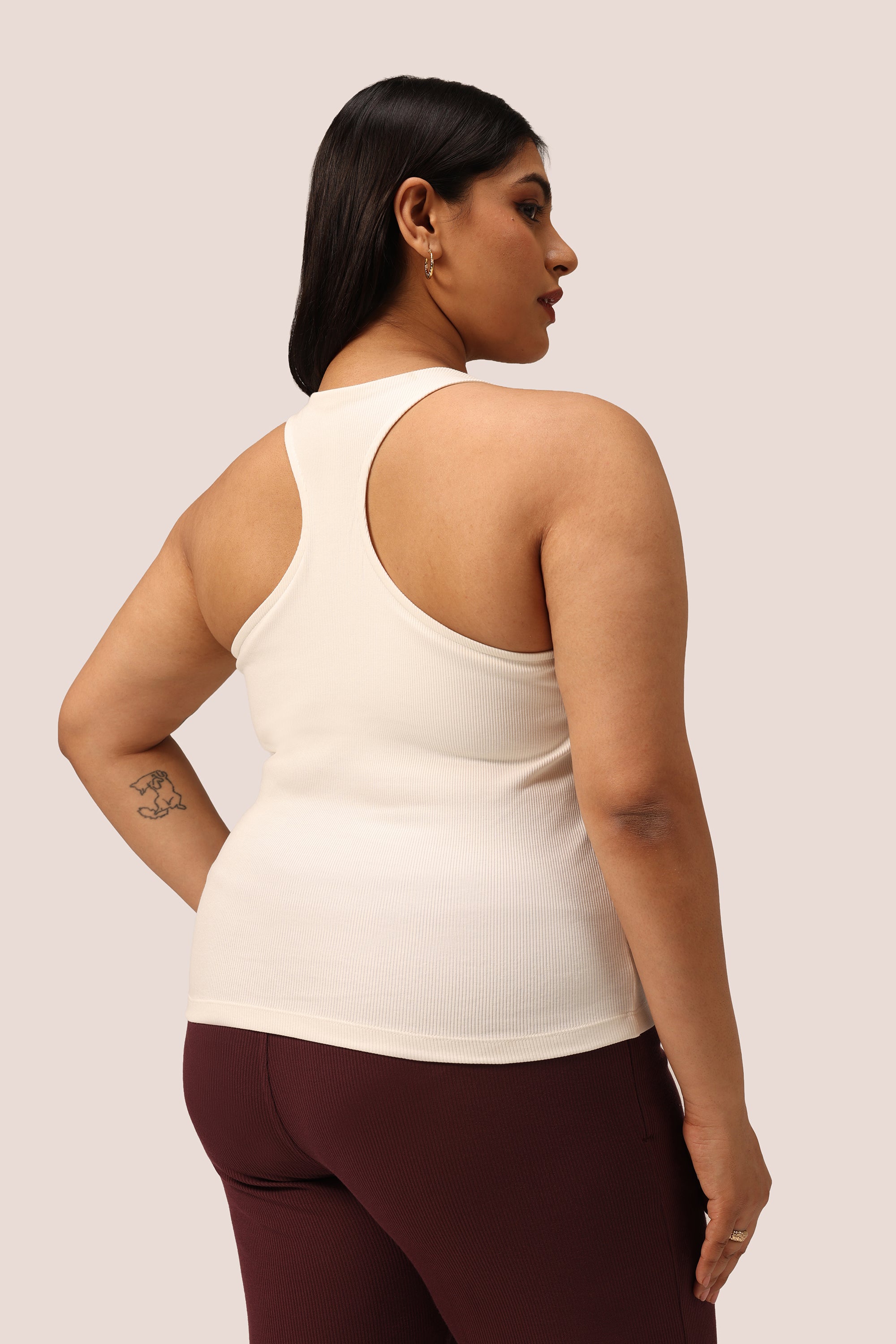 Blissentials V- Neck Racerback Built In Bra Top
