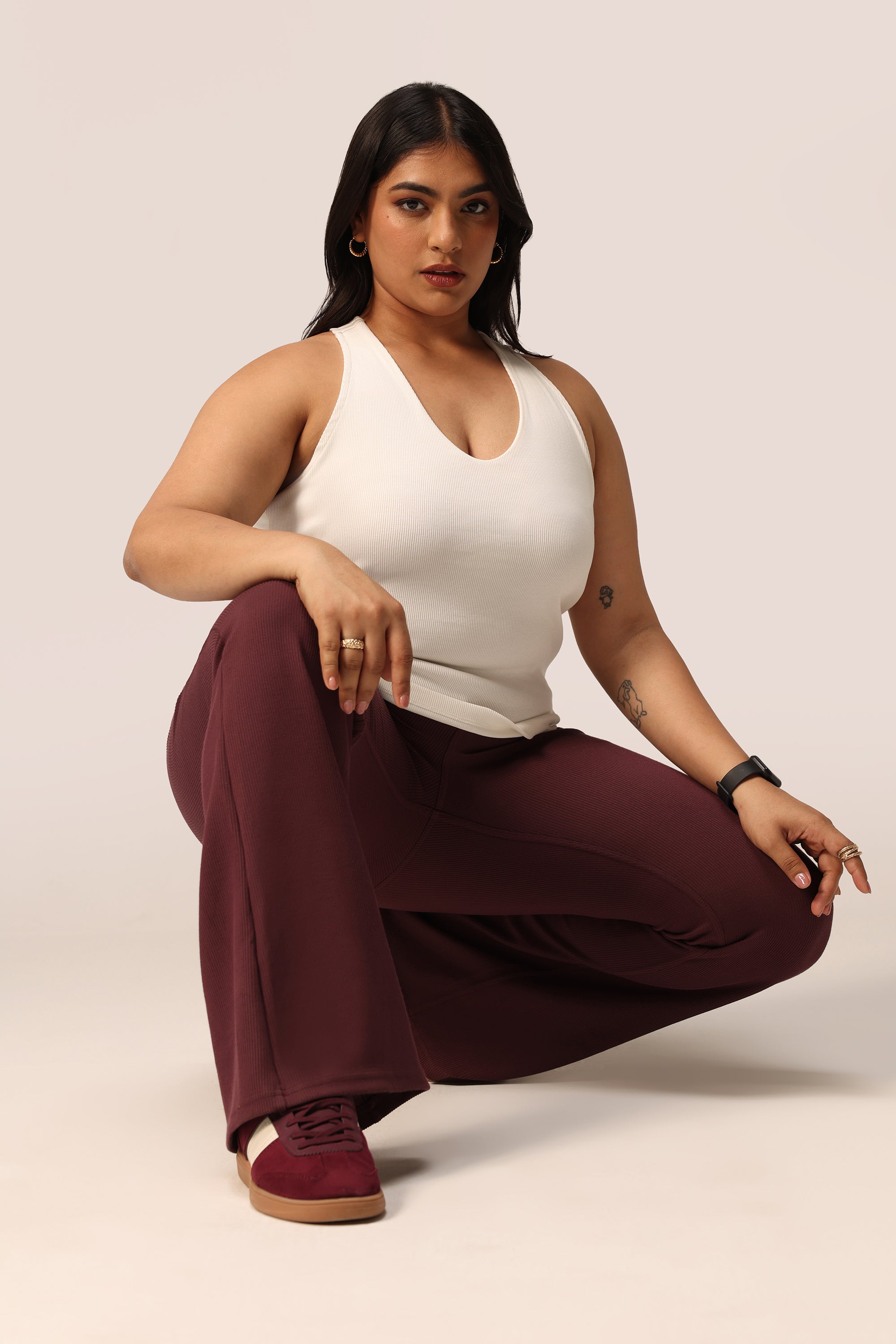 Blissentials V- Neck Racerback Built In Bra Top