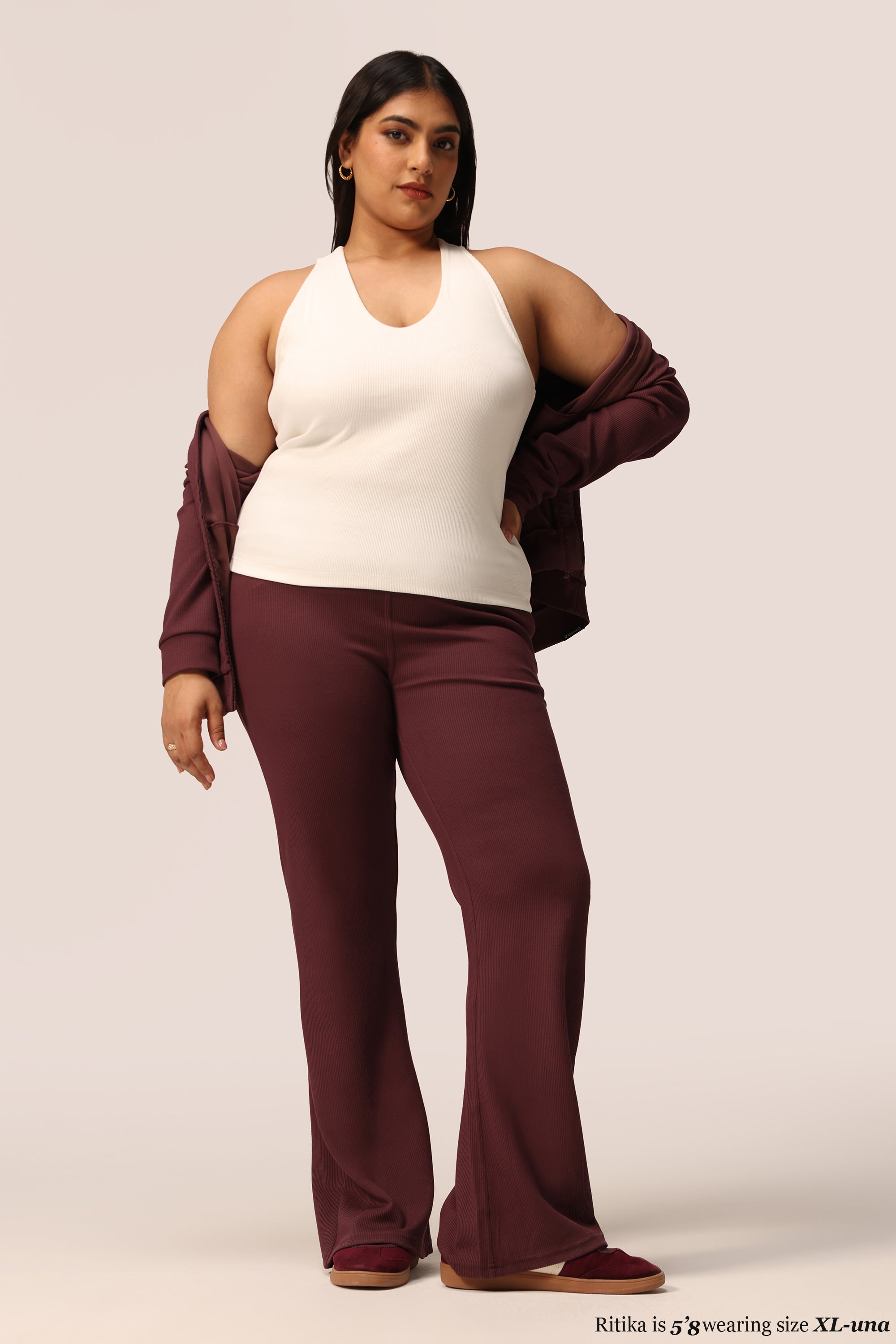 Blissentials V- Neck Racerback Built In Bra Top