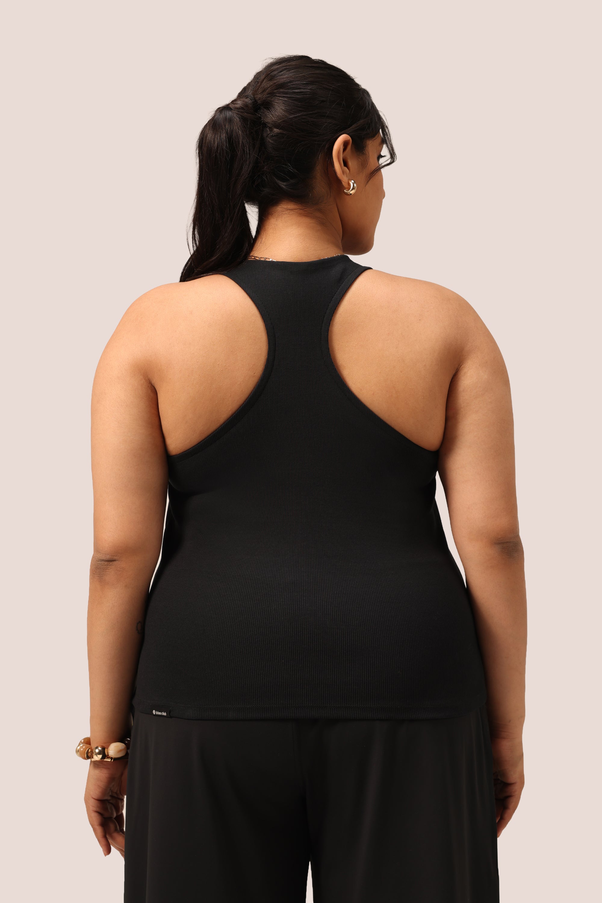 Blissentials V- Neck Racerback Built In Bra Top
