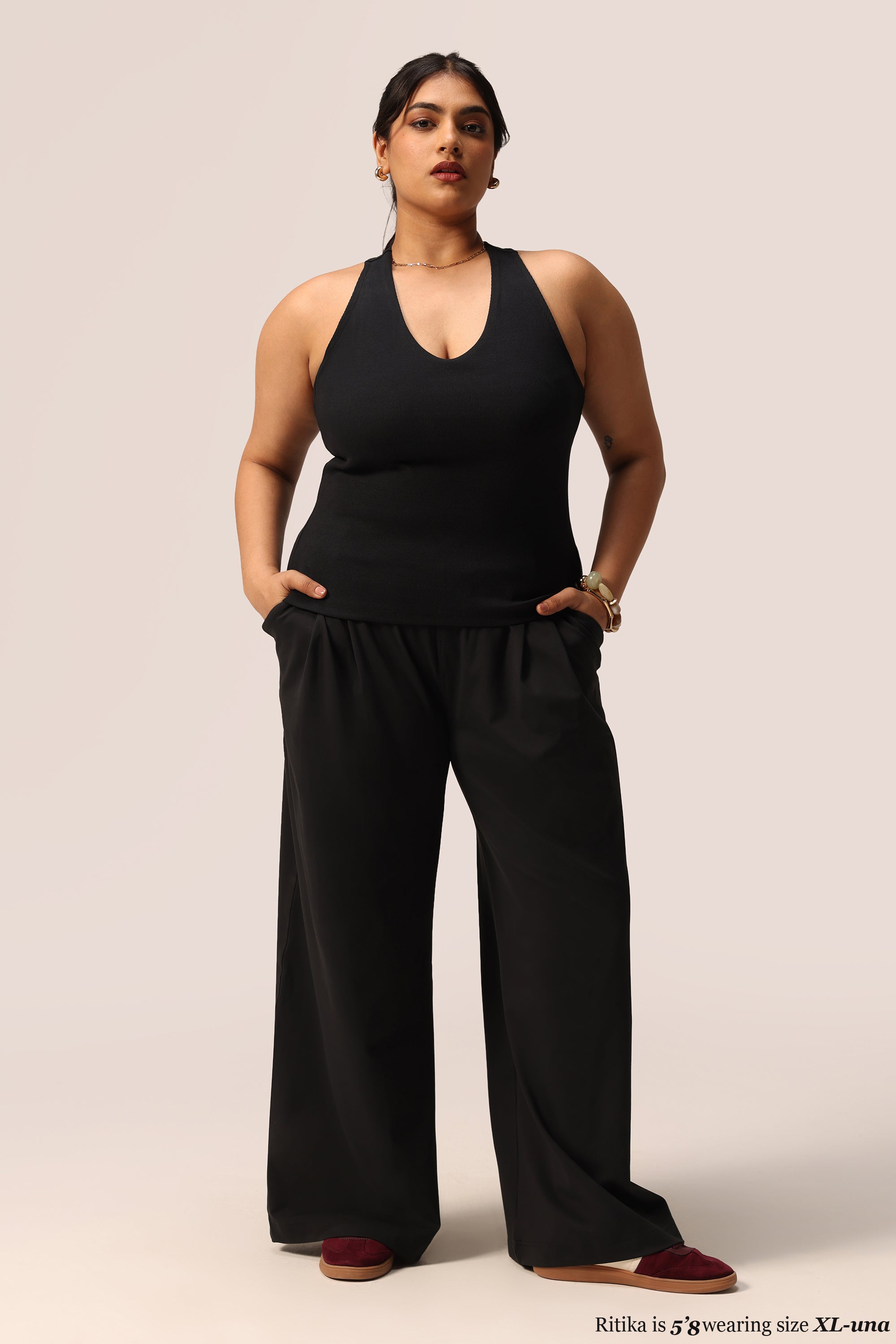 Blissentials V- Neck Racerback Built In Bra Top