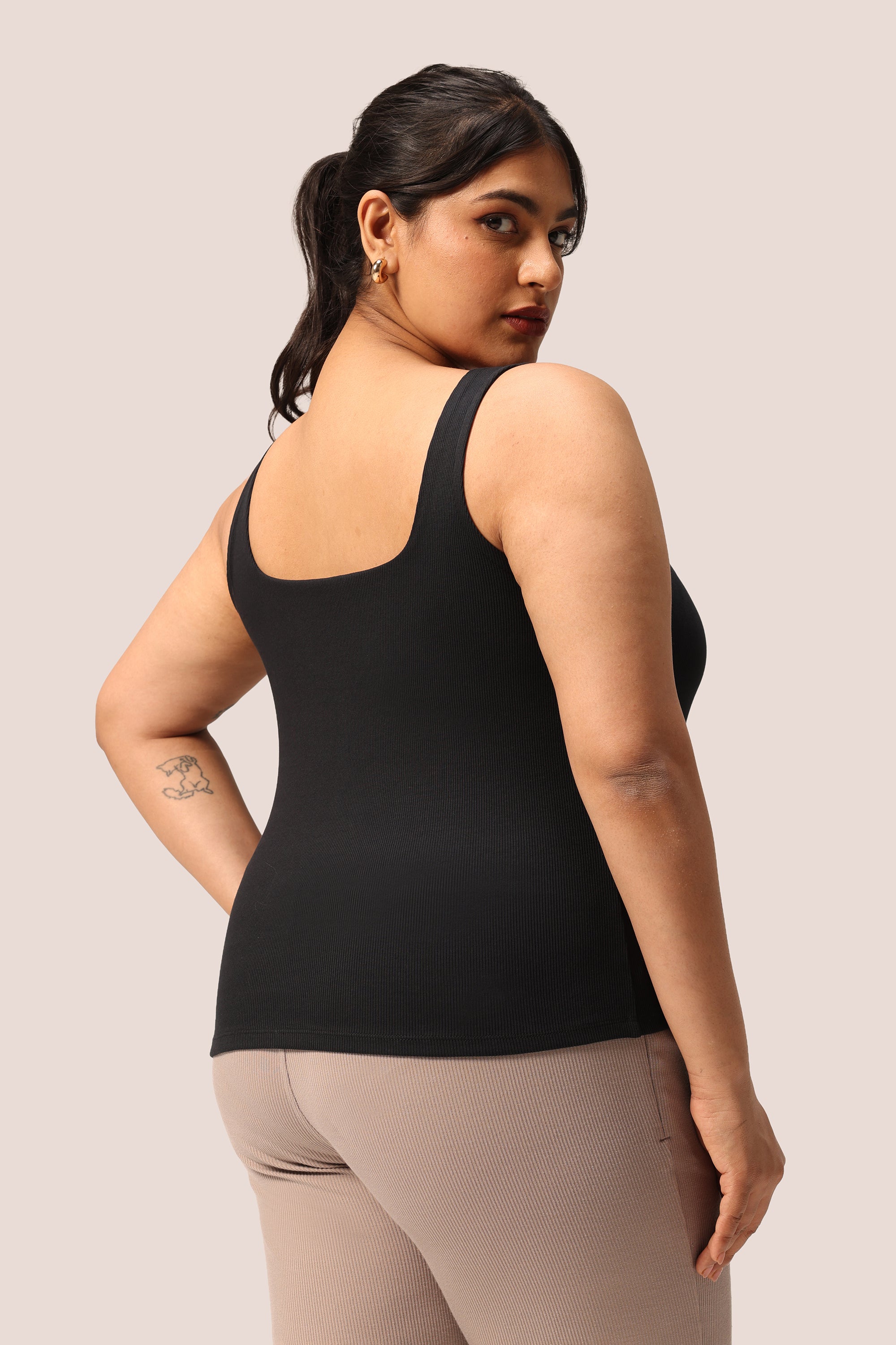 Blissentials Square Neck Built In Bra Top
