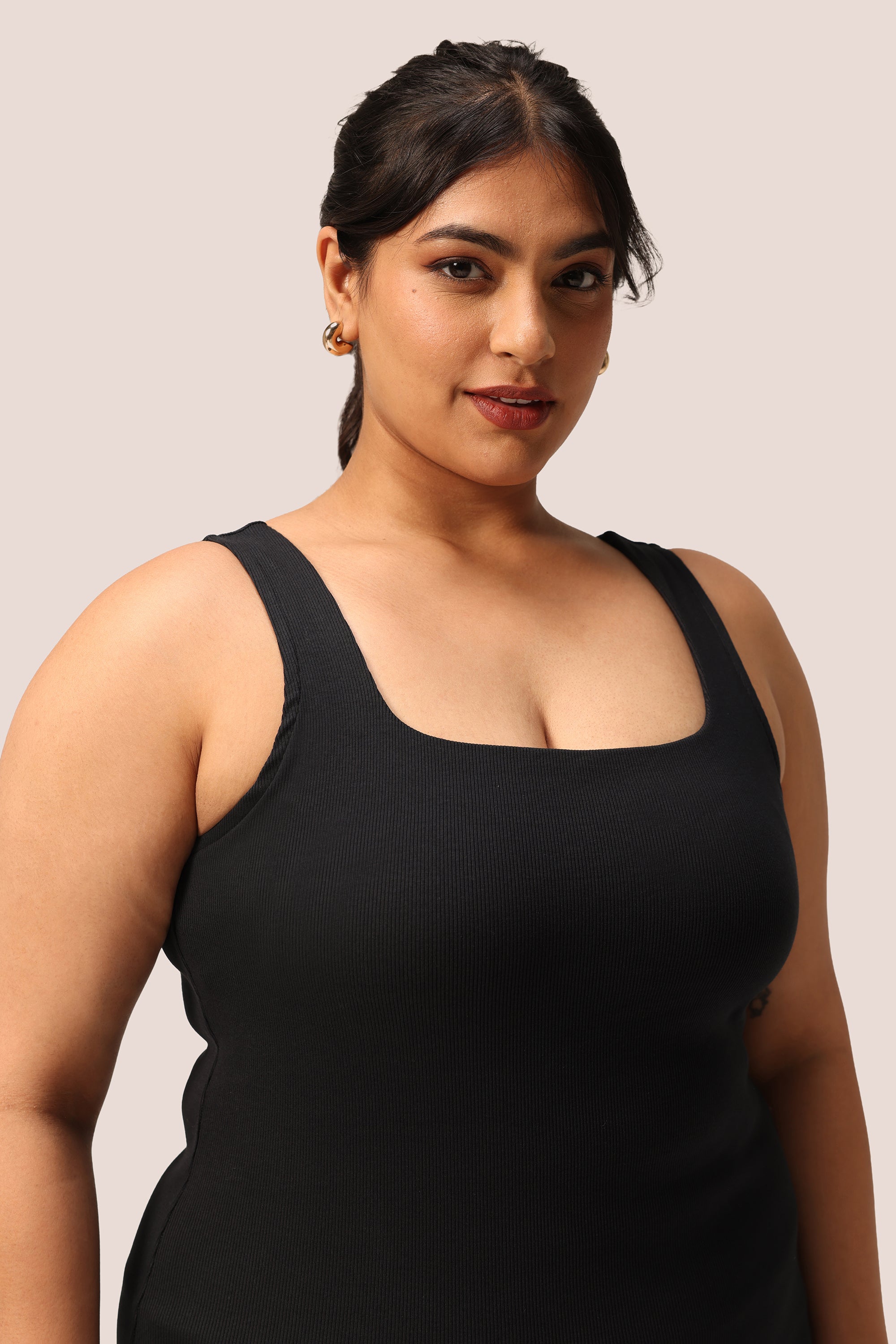 Blissentials Square Neck Built In Bra Top