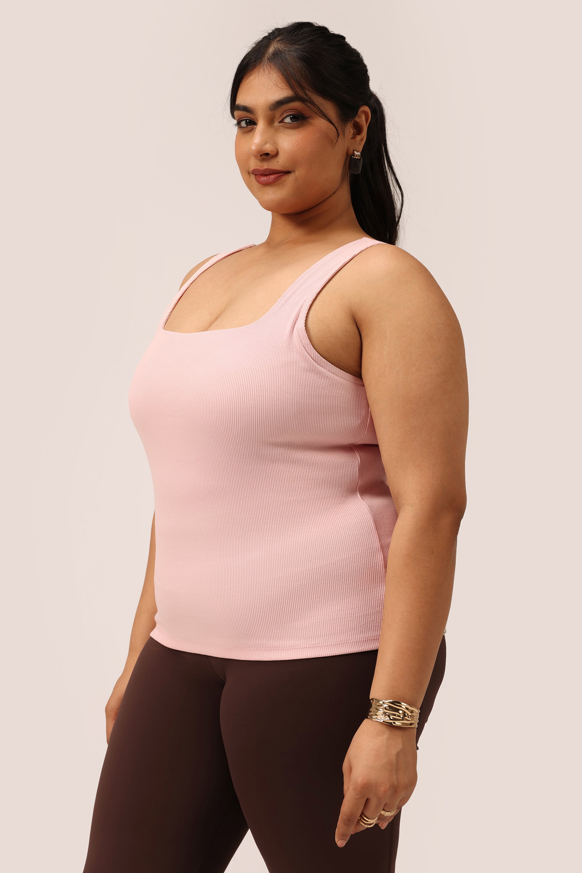 Blissentials Square Neck Built In Bra Top