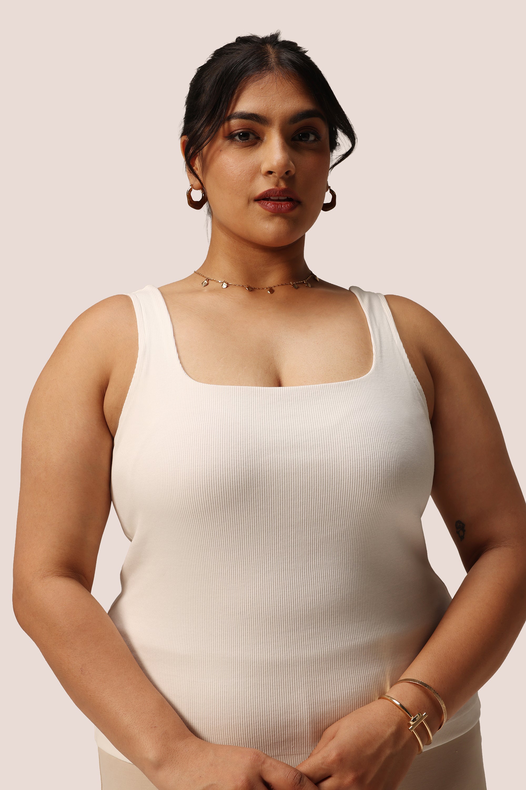 Blissentials Square Neck Built In Bra Top
