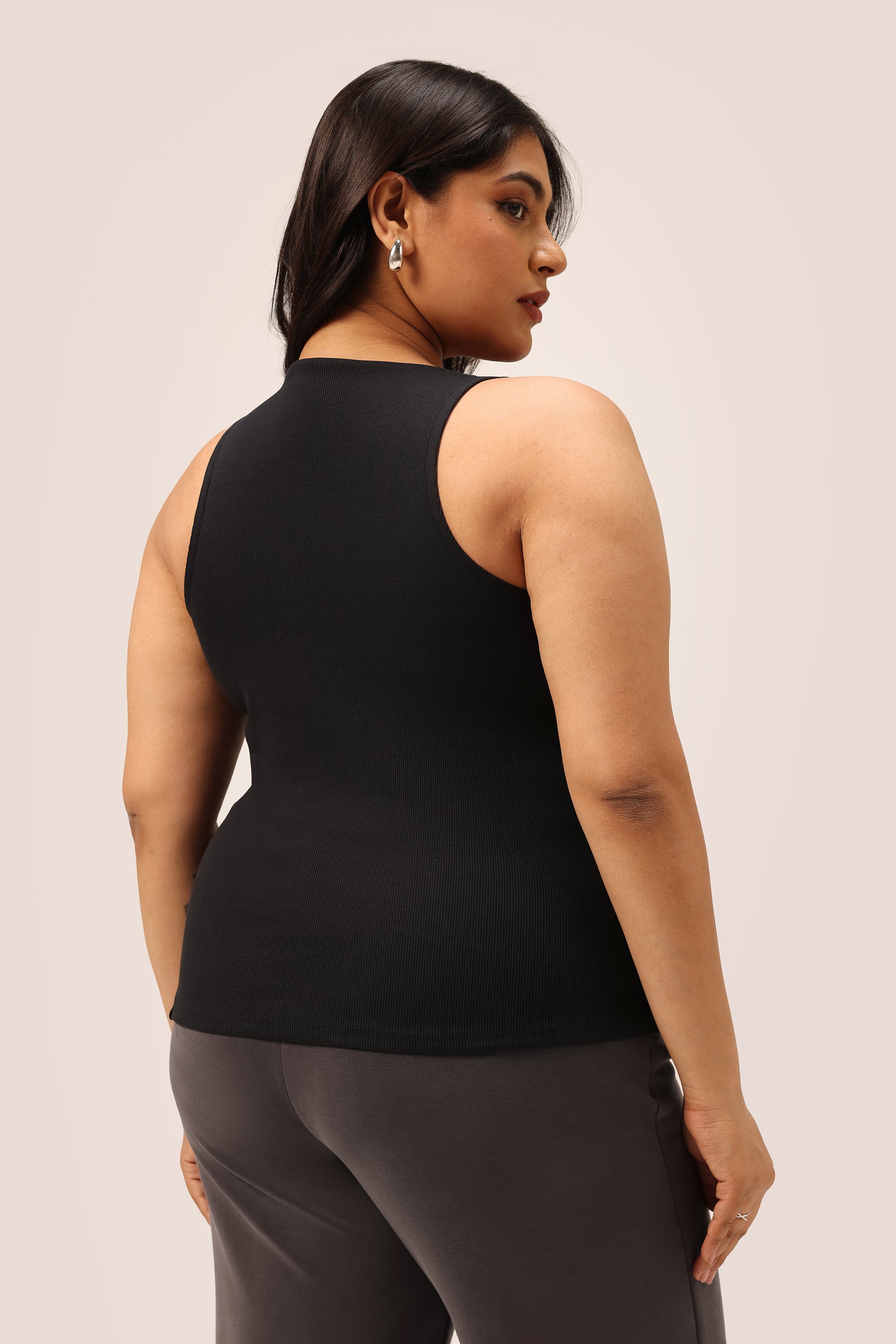 Blissentials Round Neck Built In Bra Top