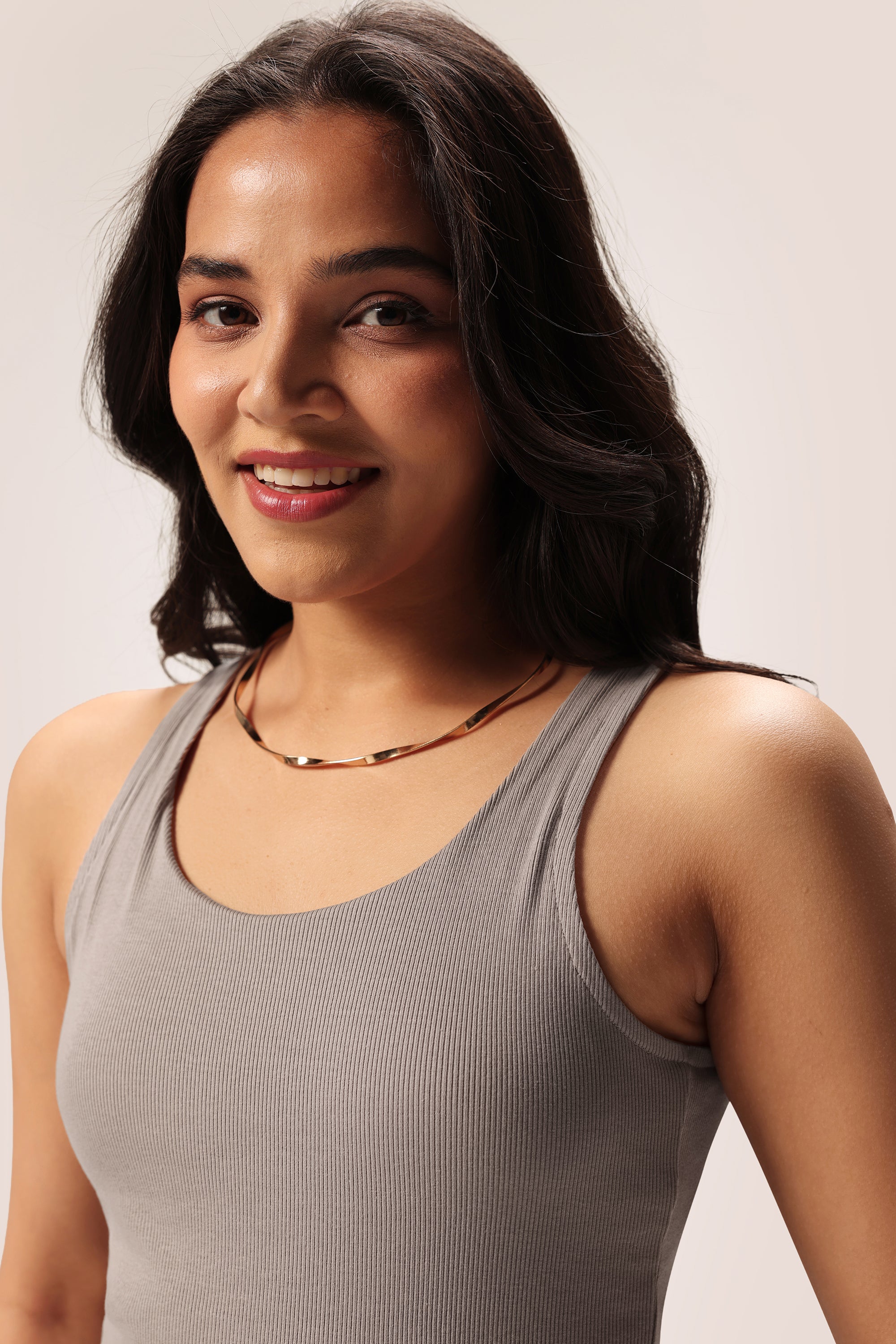 Blissentials Round Neck Built In Bra Top