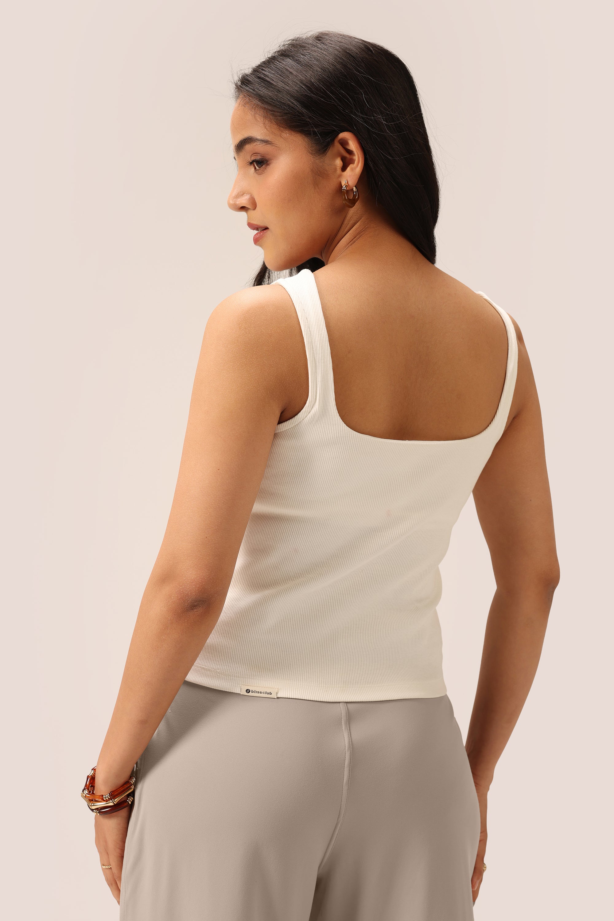 Blissentials Square Neck Built In Bra Top