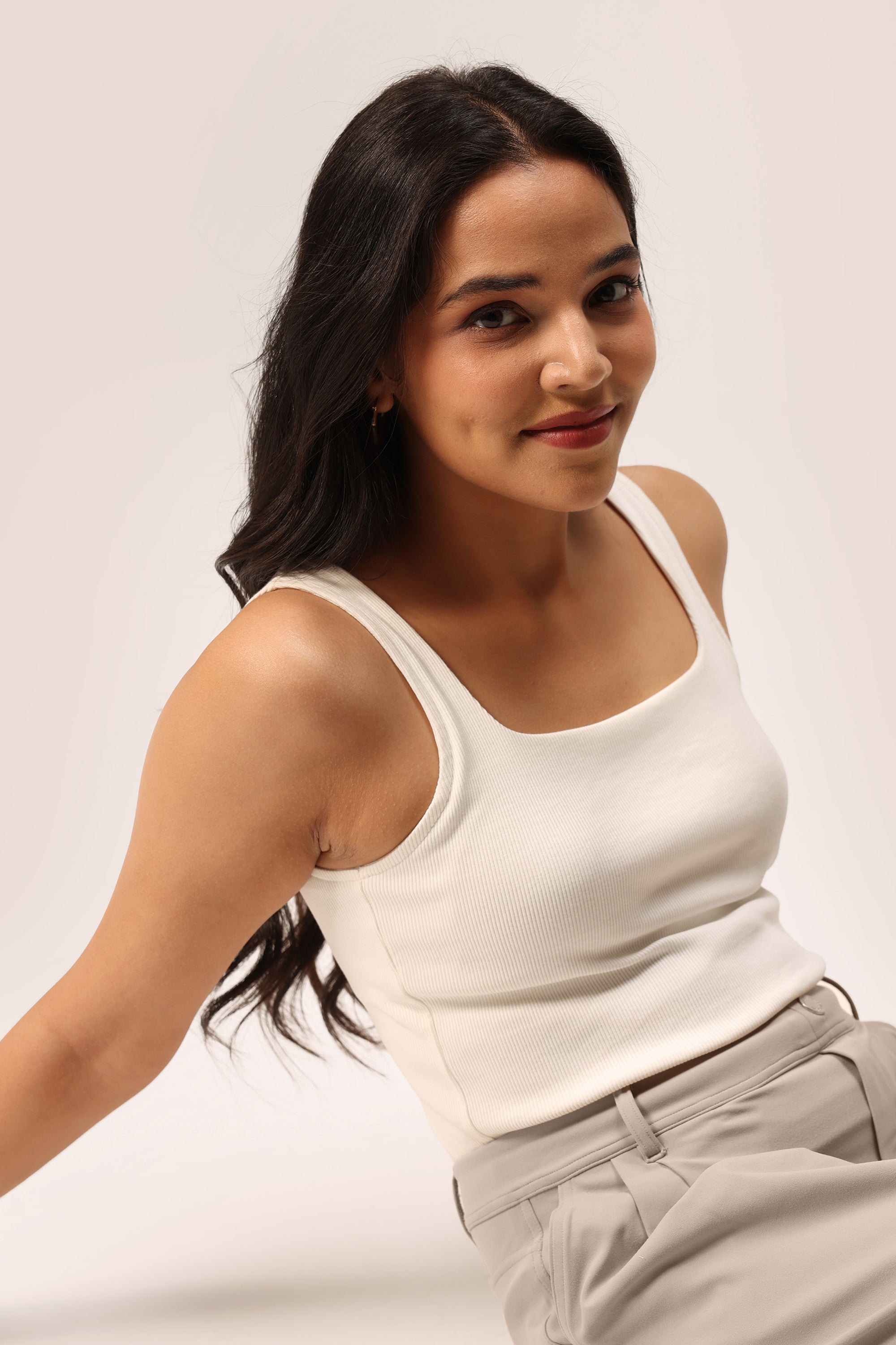 Blissentials Square Neck Built In Bra Top