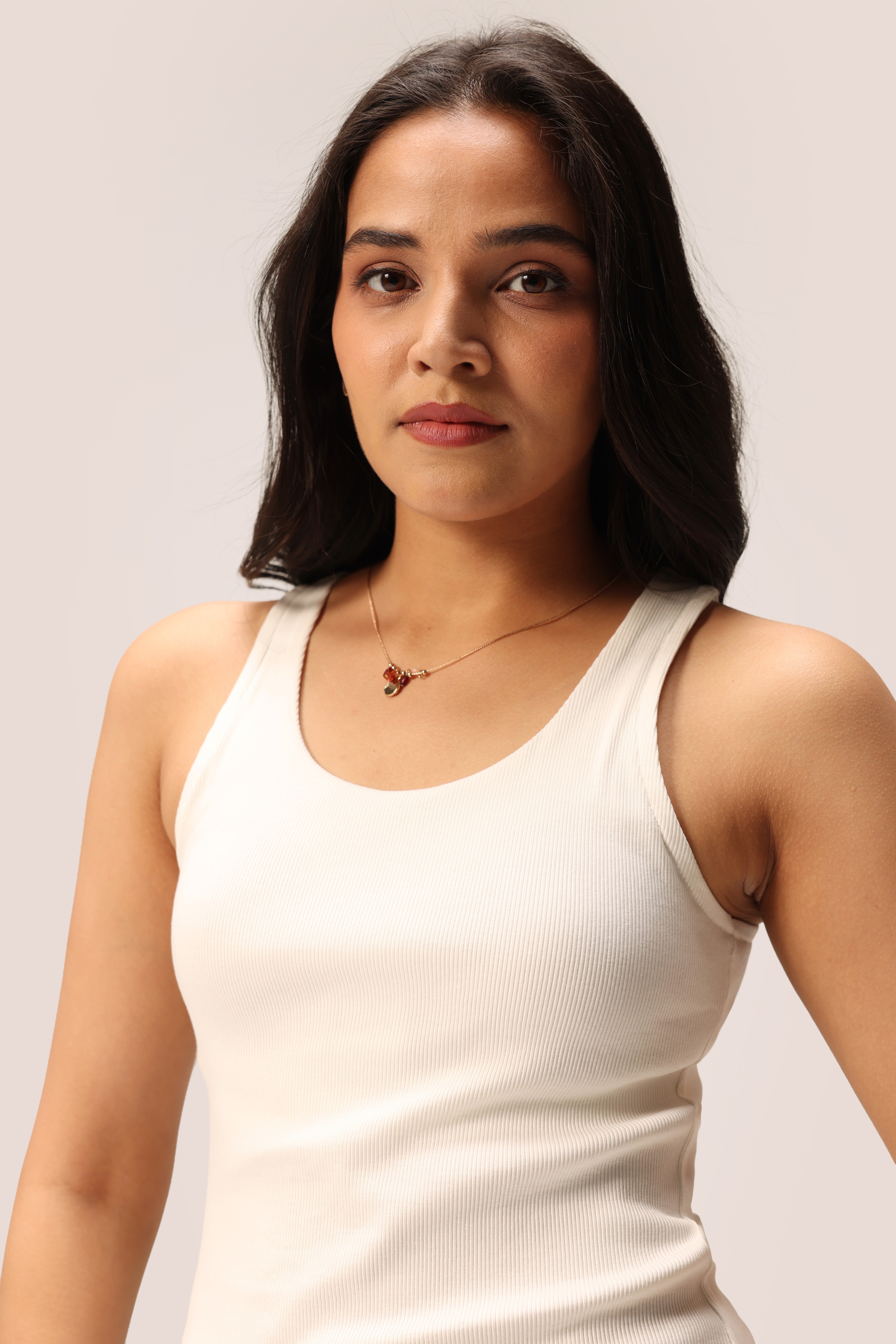 Blissentials Round Neck Built In Bra Top