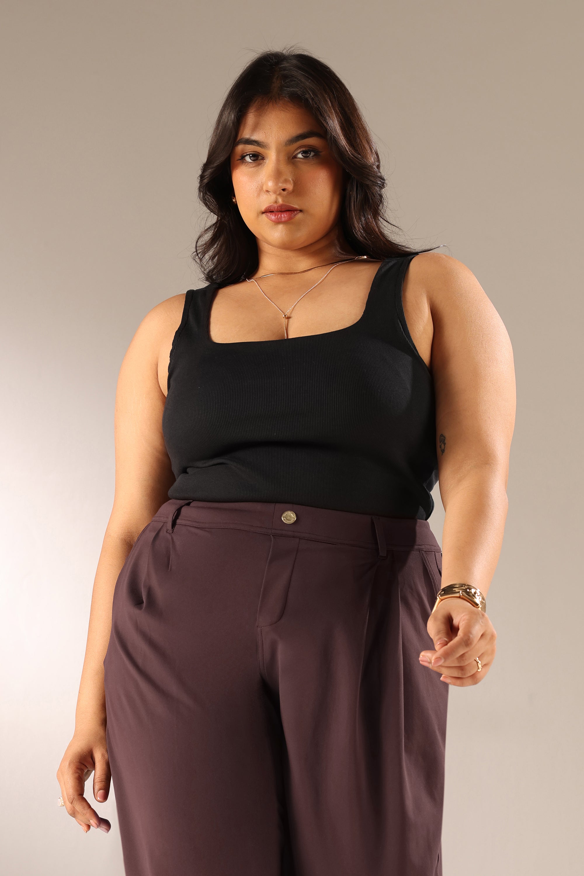 Blissentials Square Neck Built In Bra Top