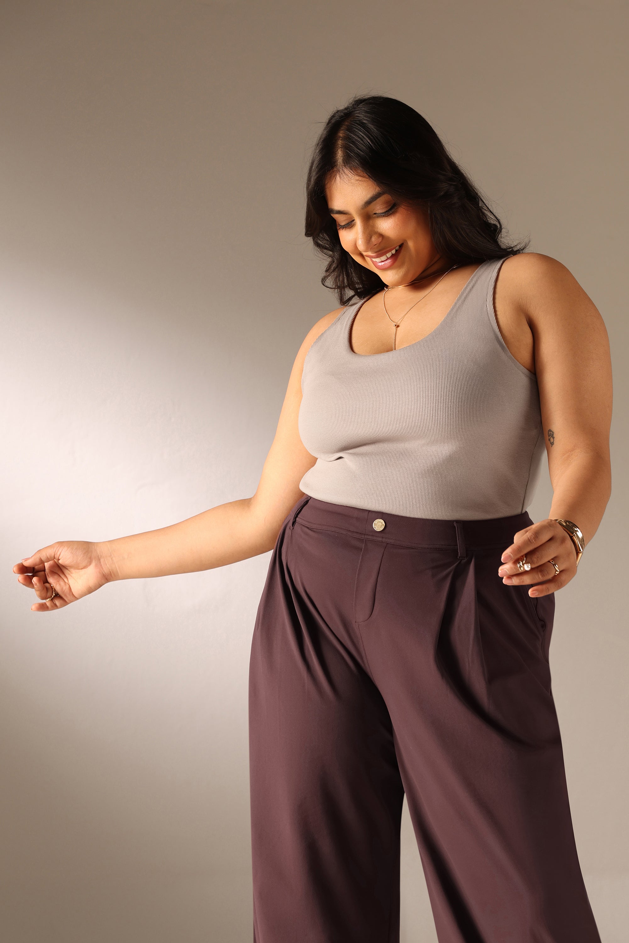 Blissentials Round Neck Built In Bra Top