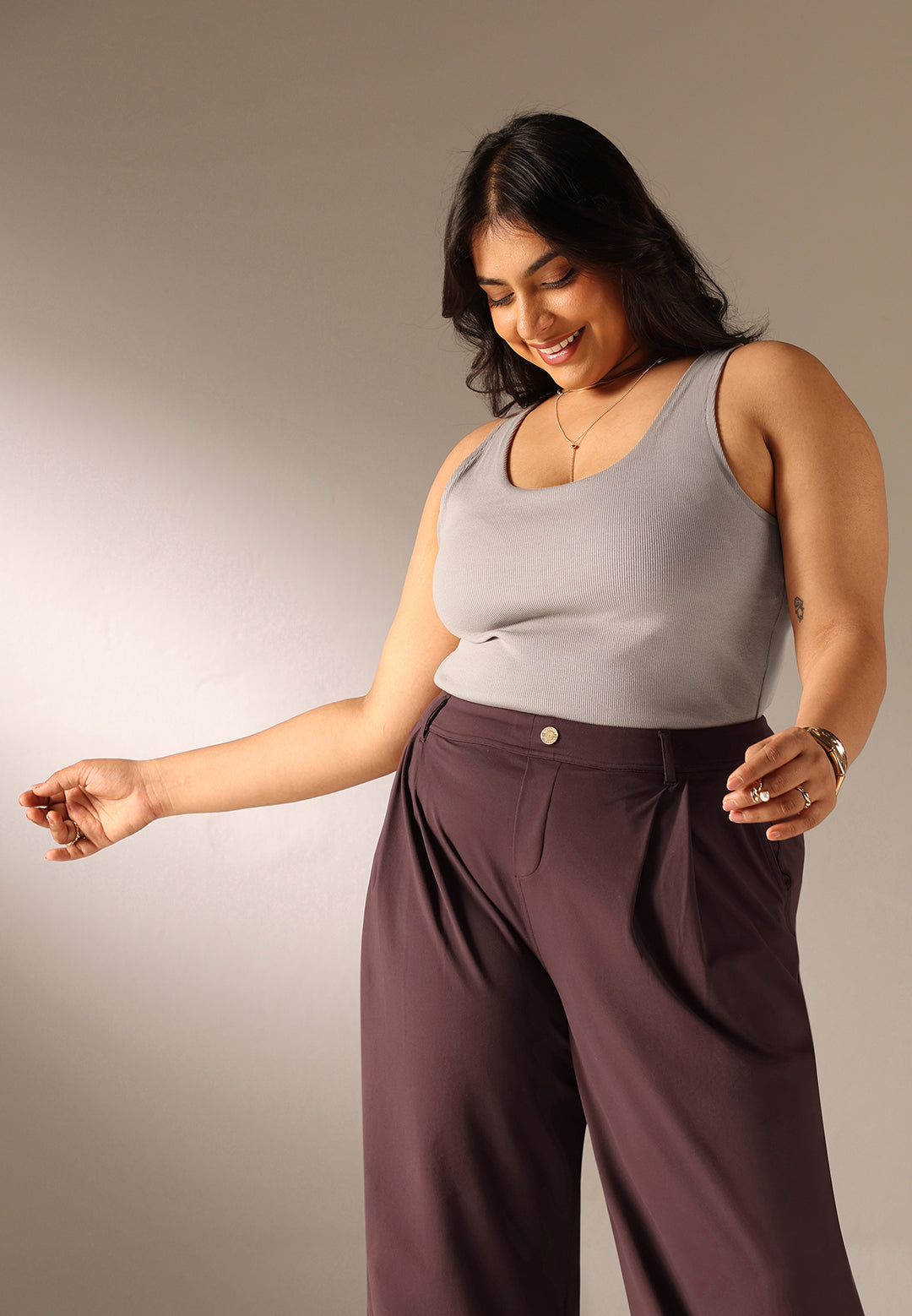 Blissentials Round Neck Built In Bra Top