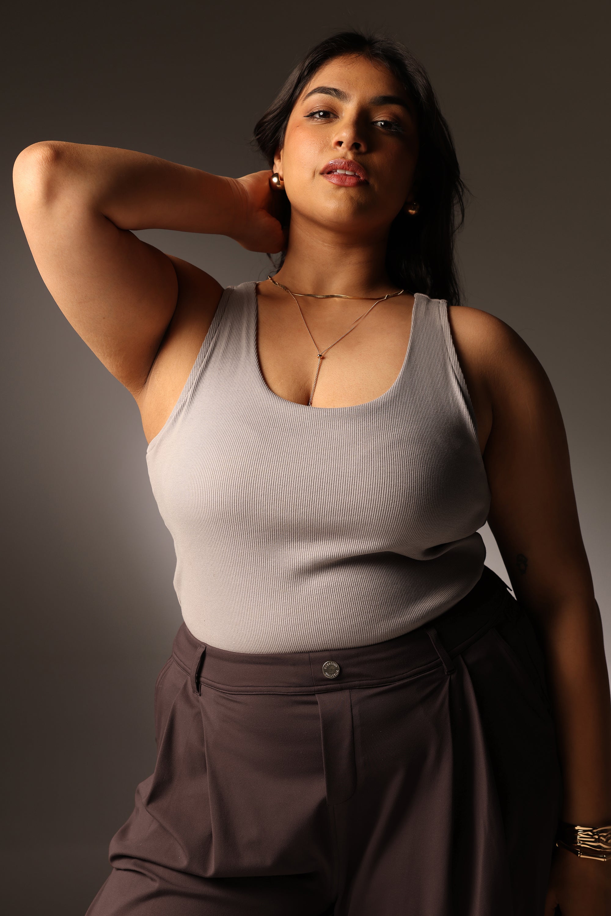 Blissentials Round Neck Built In Bra Top