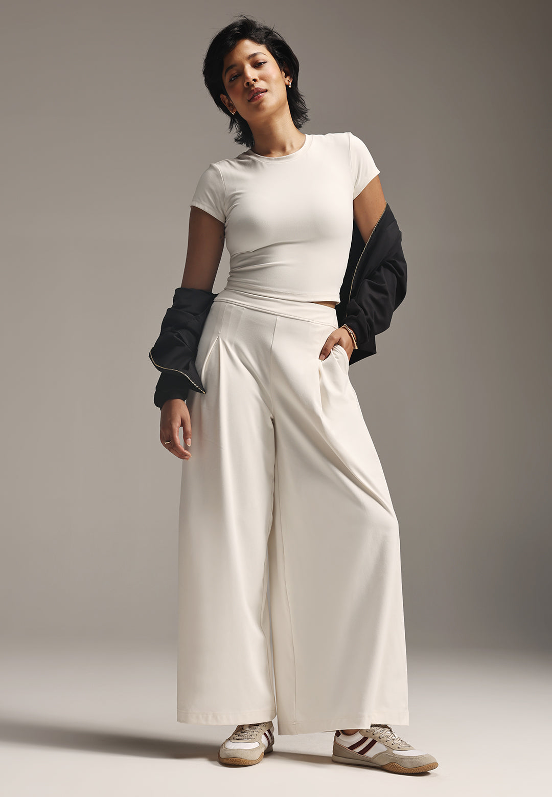 Cloud Box Pleated Korean Pant