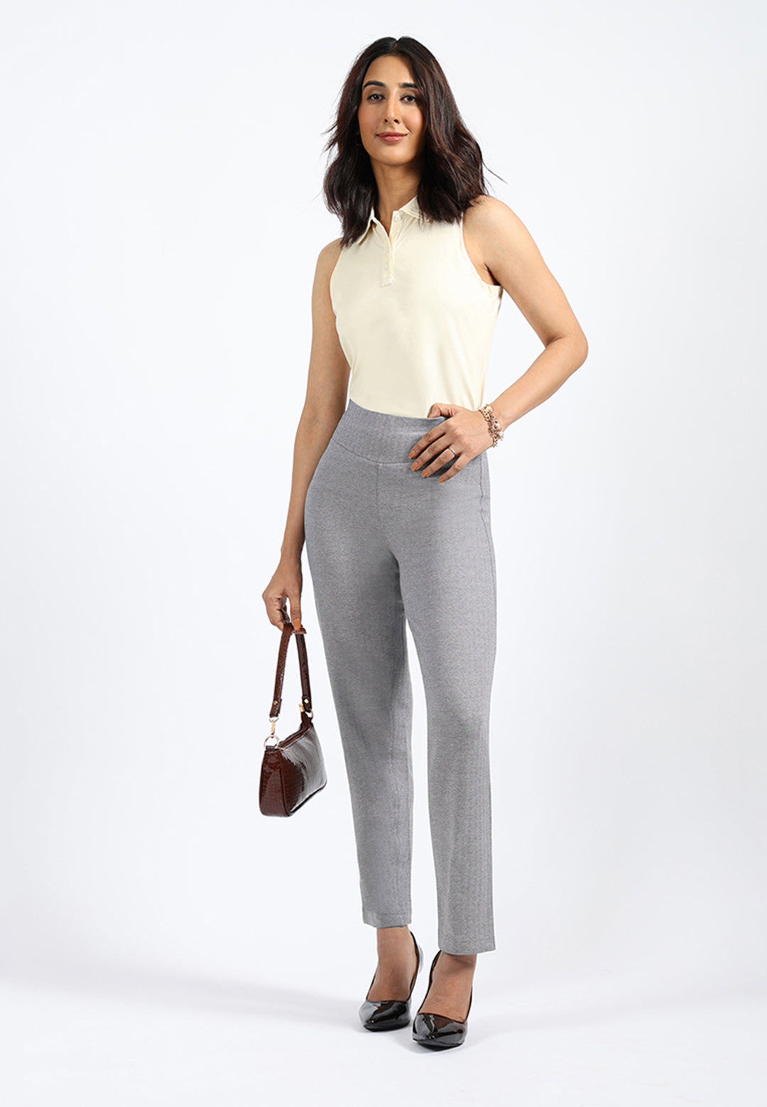 Dress Pants Outfit Formal White Shirt And Grey Pant Shirt Ladies