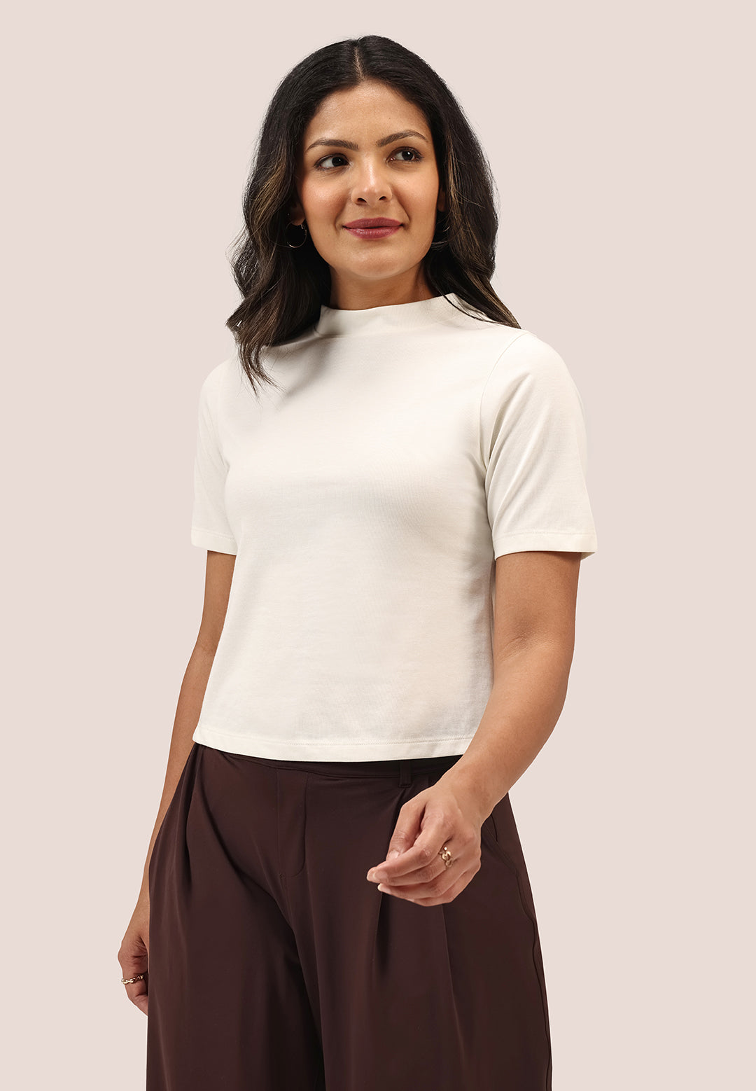 Cotton Pro High Neck Top