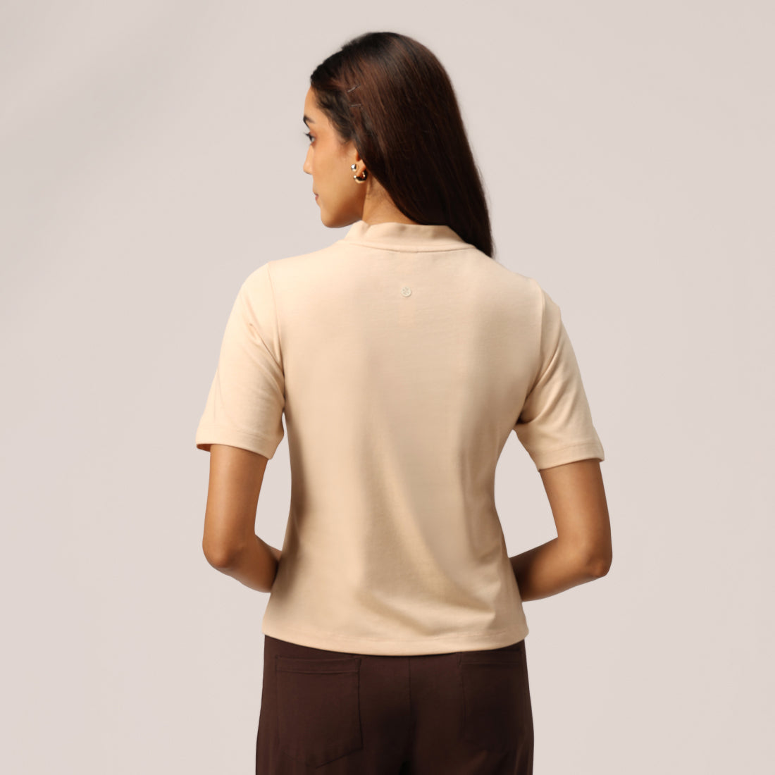 Cotton Pro High Neck Top