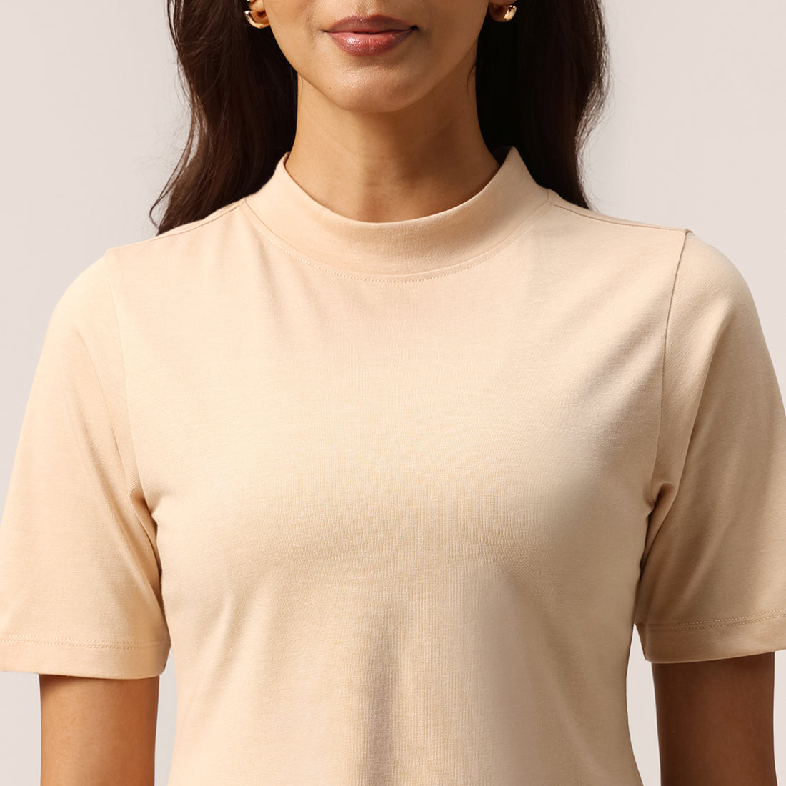 Cotton Pro High Neck Top