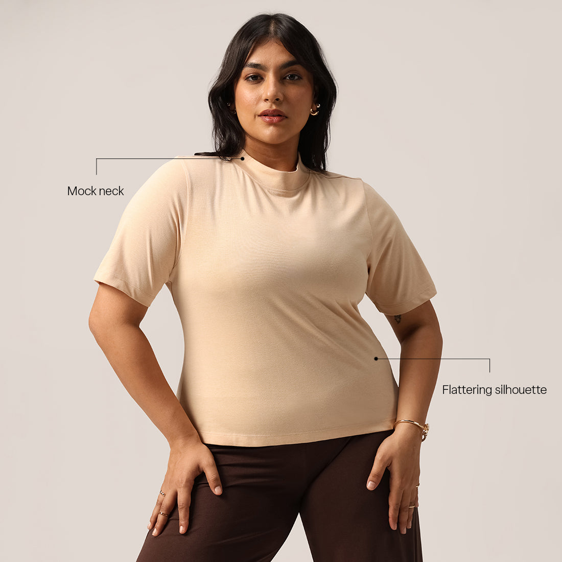 Cotton Pro High Neck Top