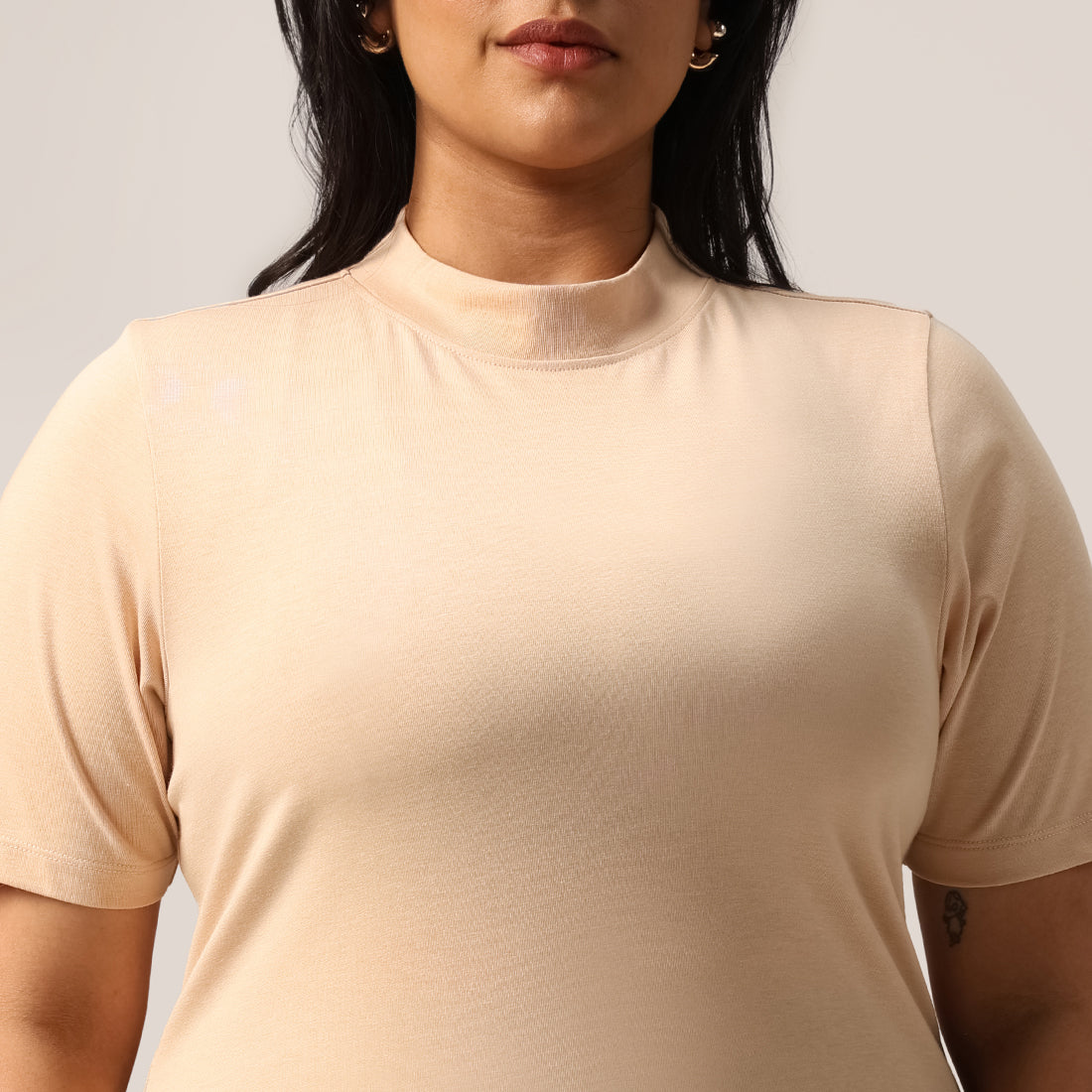 Cotton Pro High Neck Top