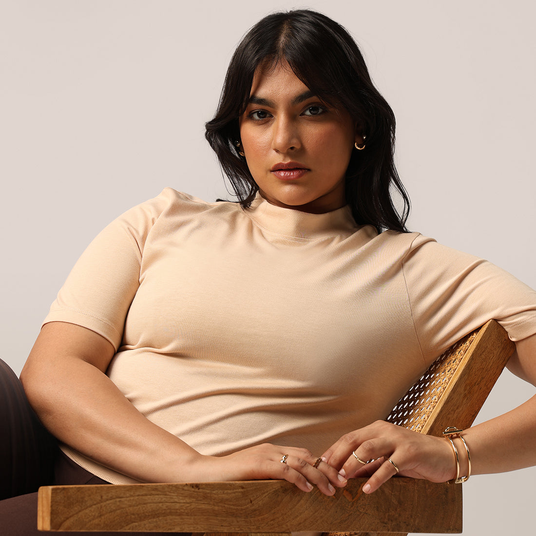 Cotton Pro High Neck Top