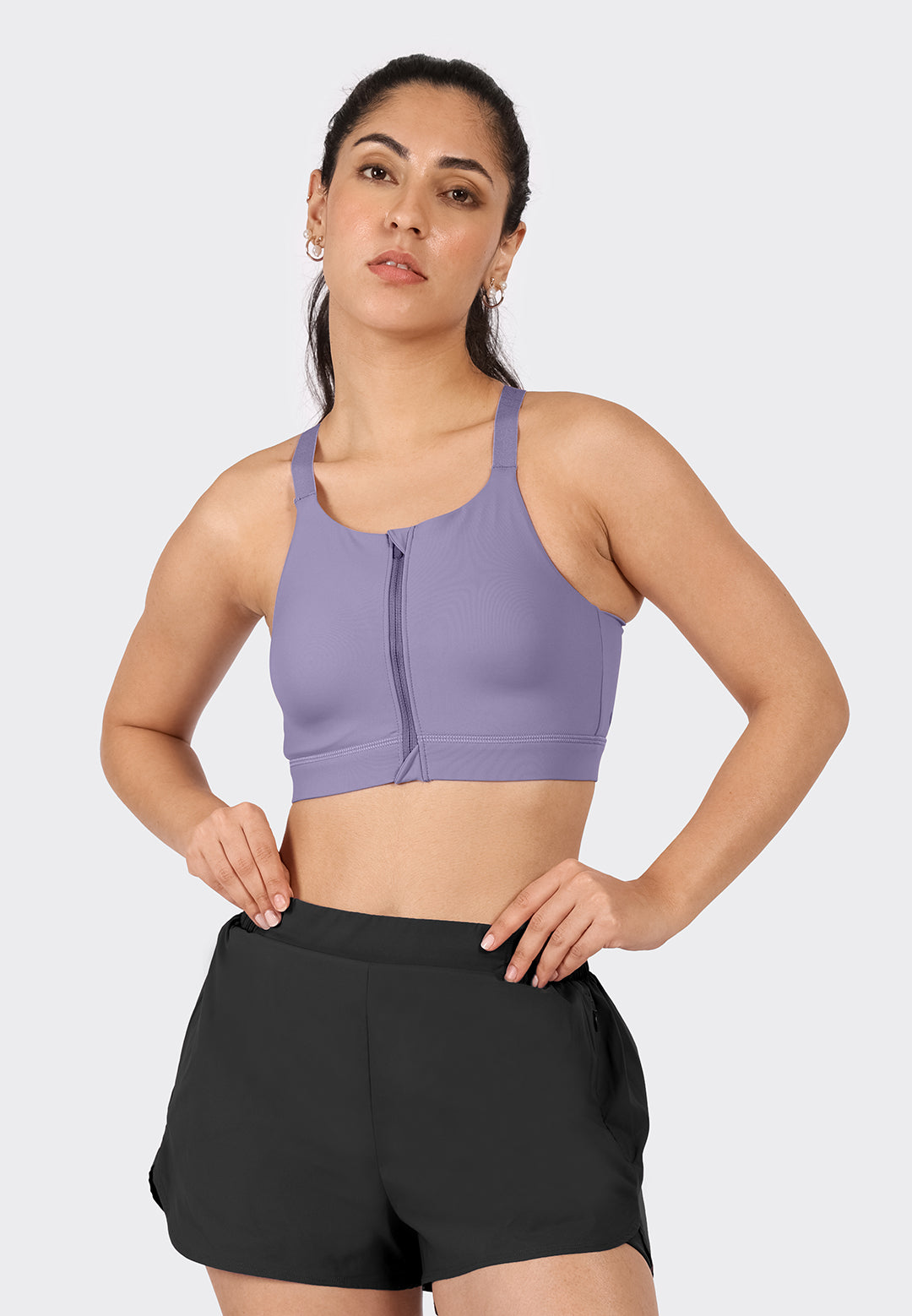 Zip-Up Sports Bra