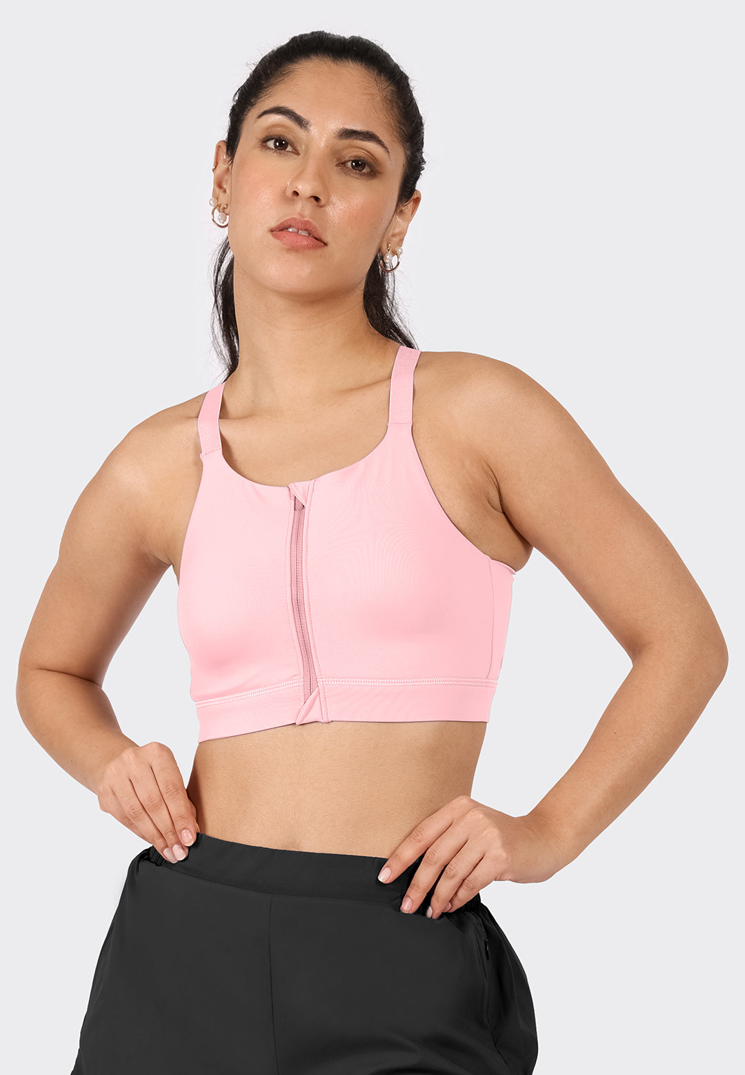 Zip-Up Sports Bra