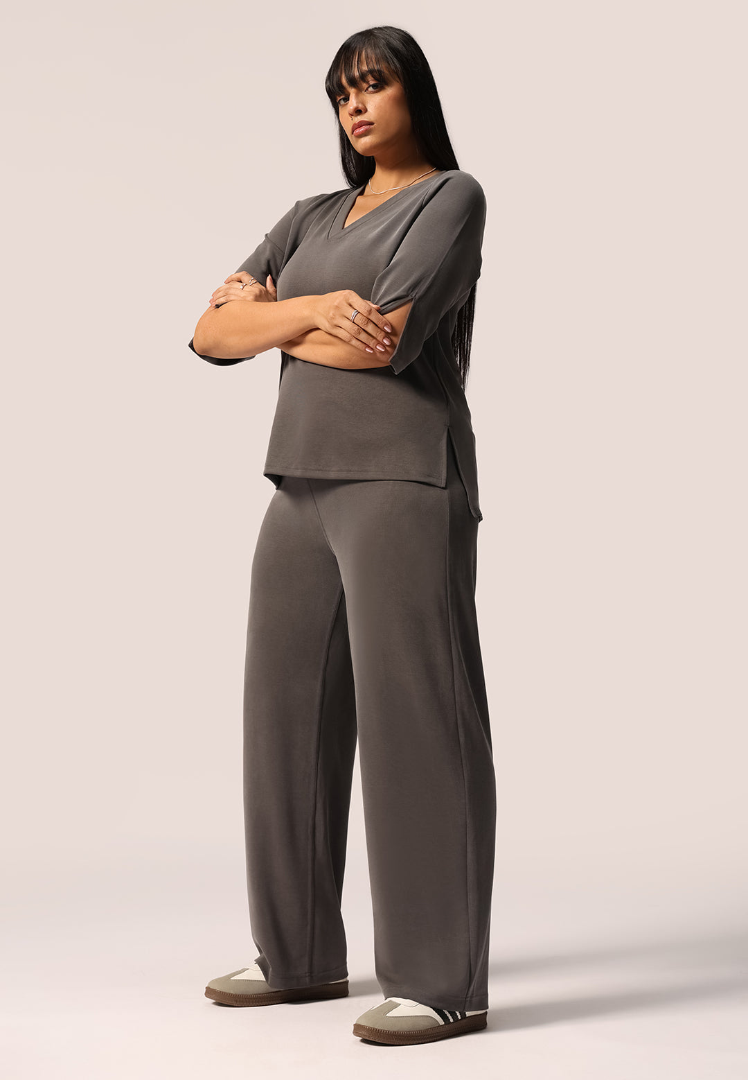 PetalRib™ Wide Leg Pants