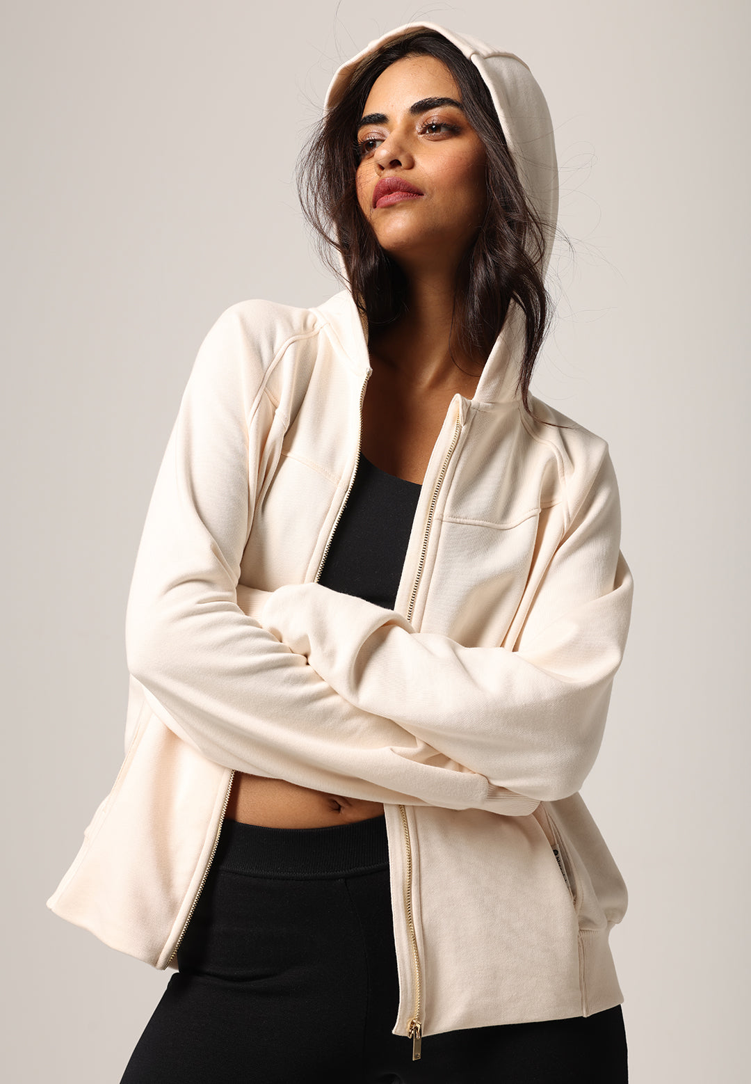BlissTerry™ Panelled Hoodie