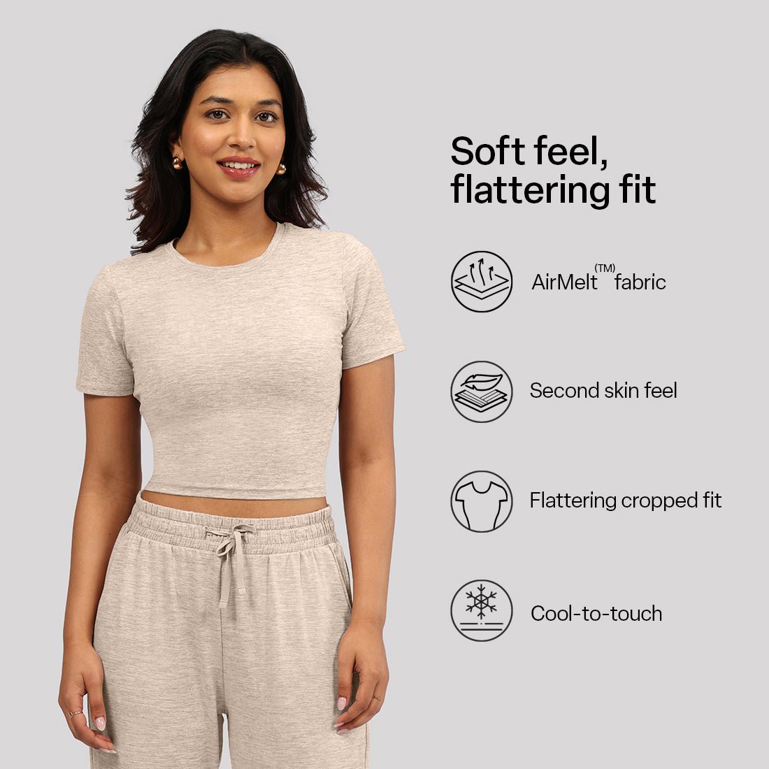 AirMelt™ Crop Tee - BlissClub