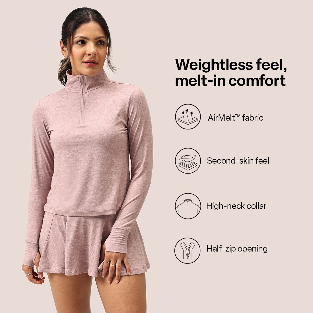 AirMelt™ Quarter Zip Pullover - BlissClub