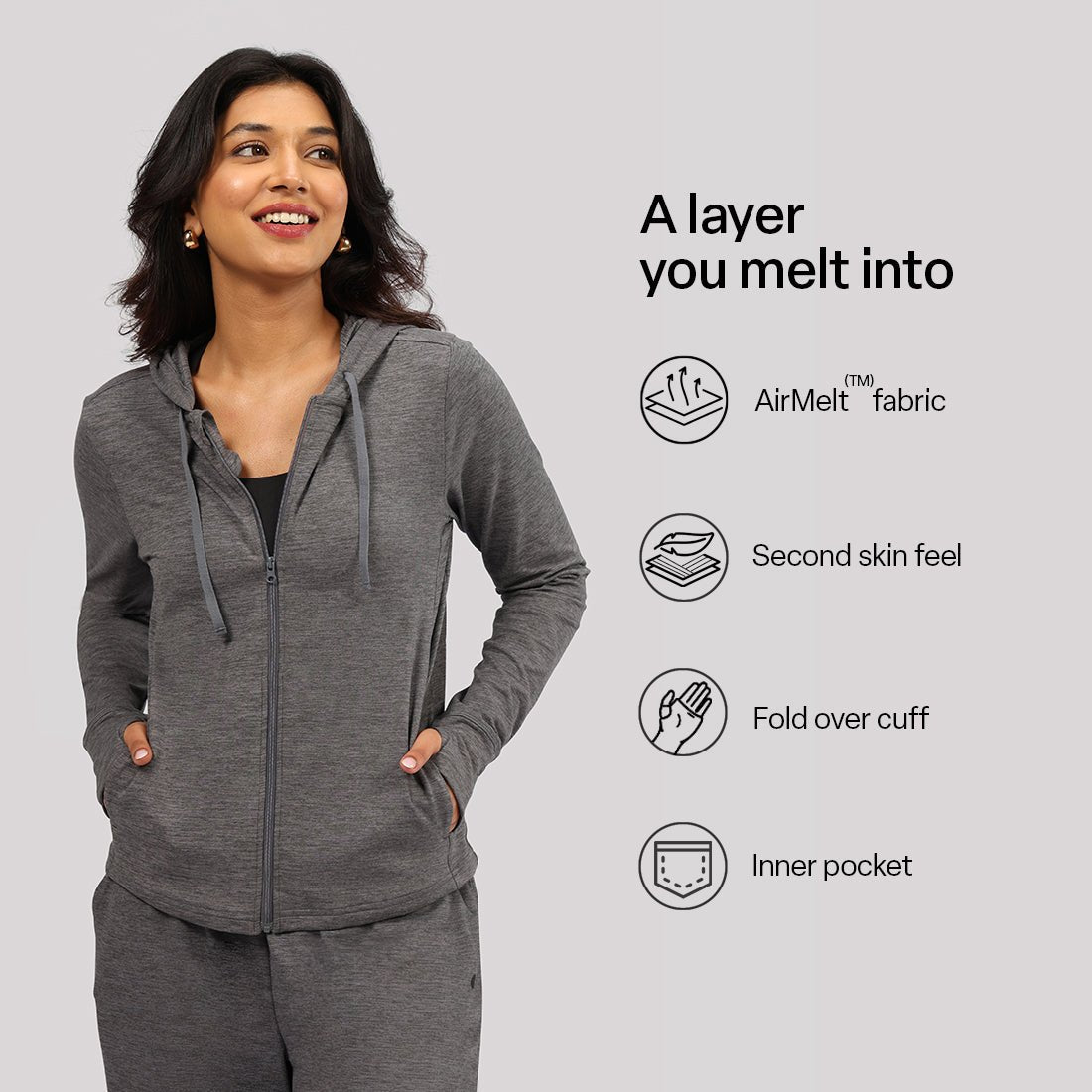 AirMelt ™ Zippered Jacket - BlissClub
