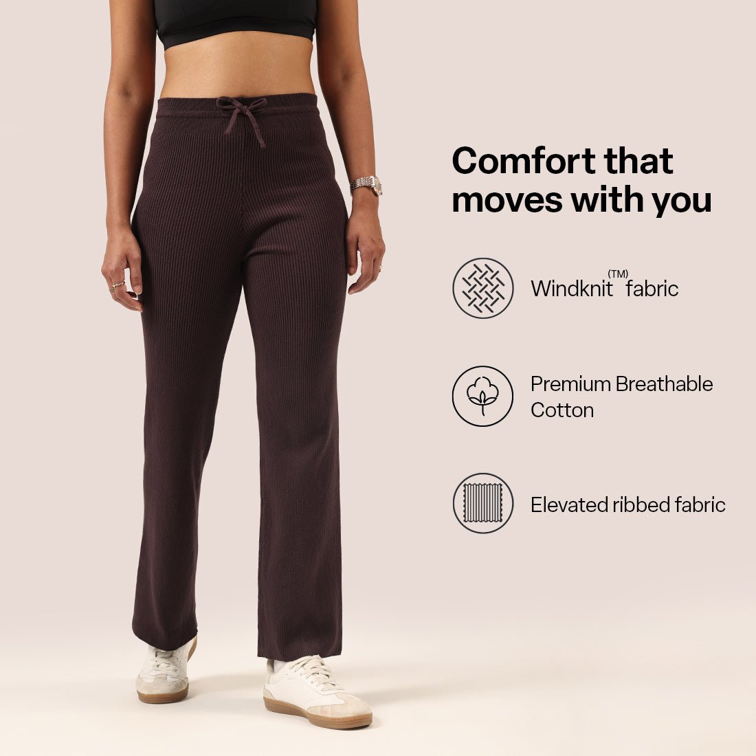 All Day Cotton Ribbed Pants - BlissClub