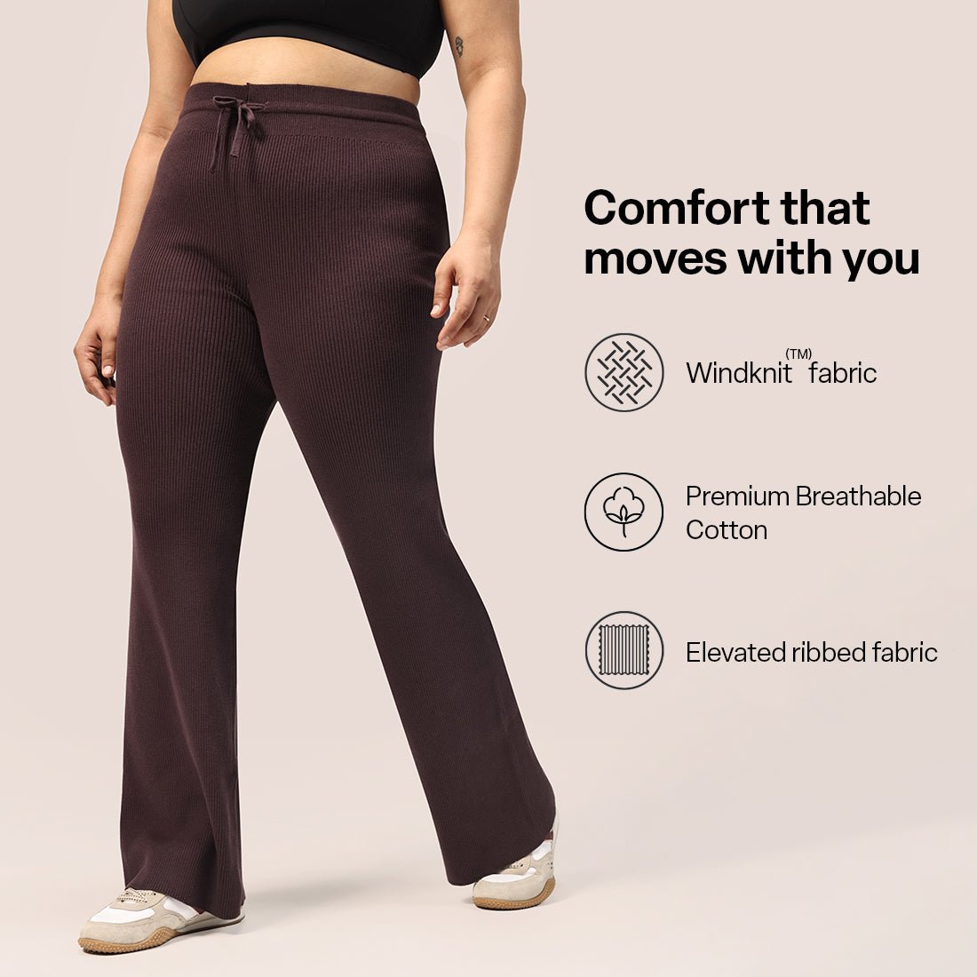 All Day Cotton Ribbed Pants - BlissClub