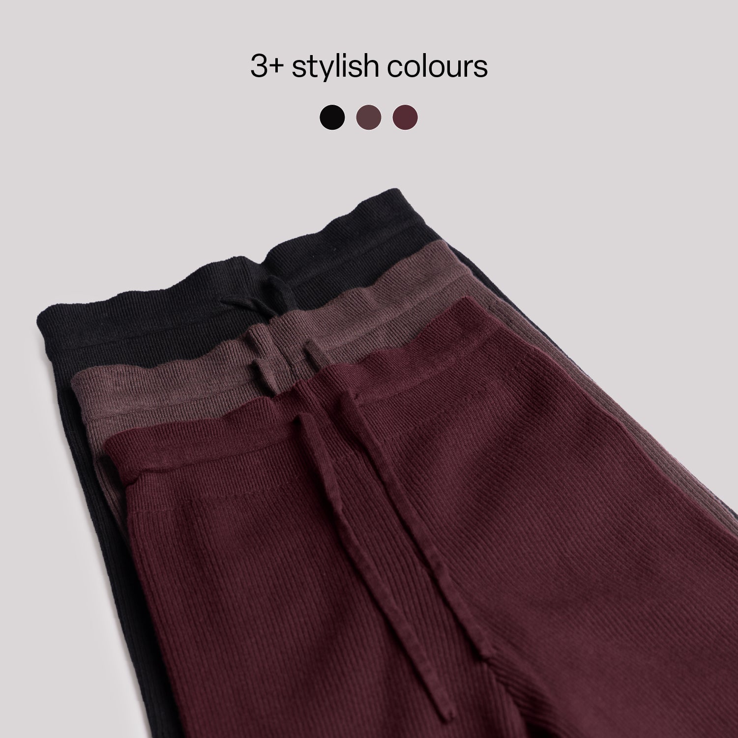 All Day Cotton Ribbed Pants - BlissClub