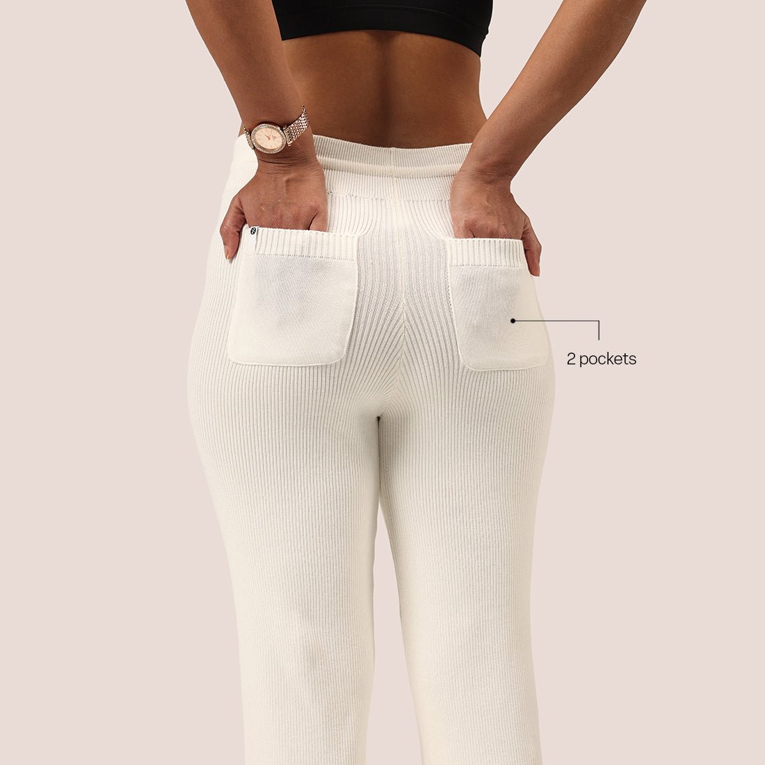 All Day Cotton Ribbed Pants - BlissClub